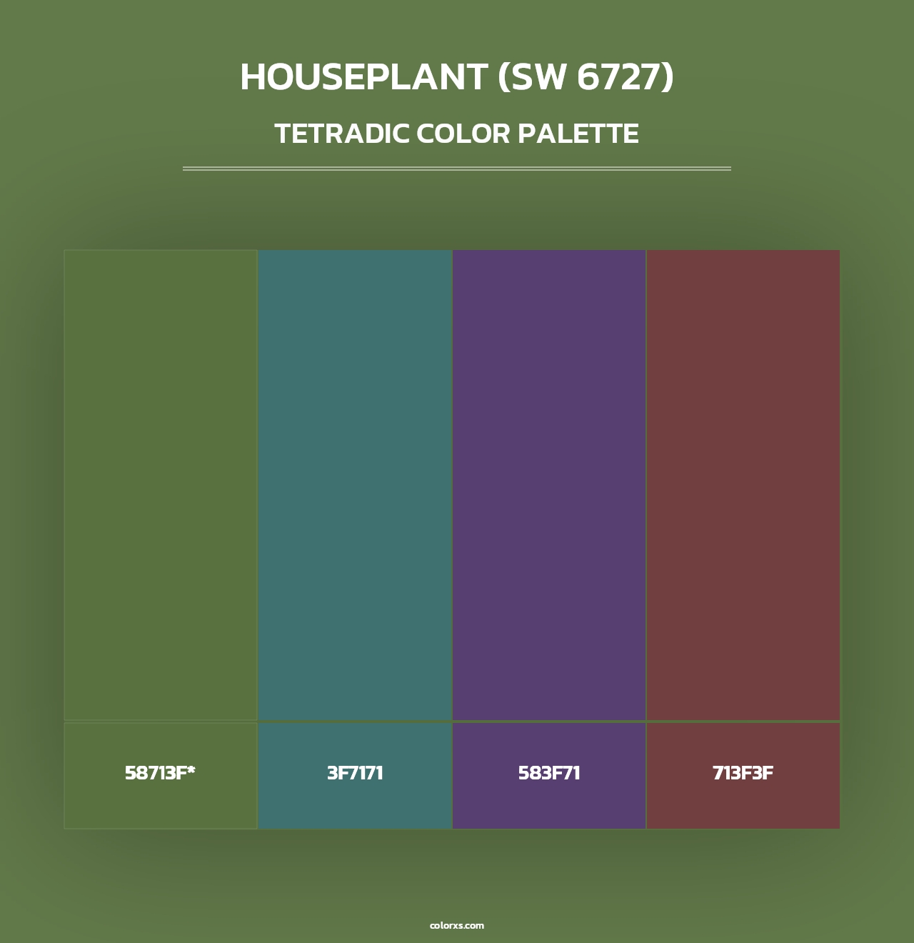Houseplant (SW 6727) - Tetradic Color Palette