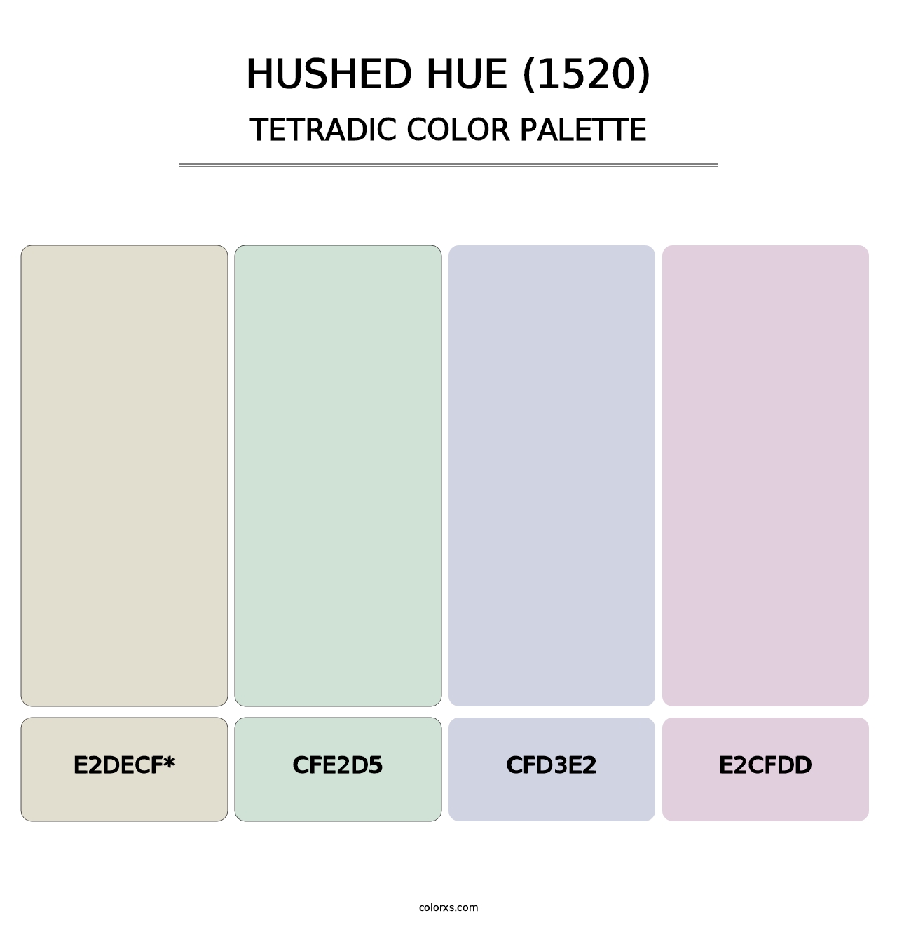Hushed Hue (1520) - Tetradic Color Palette