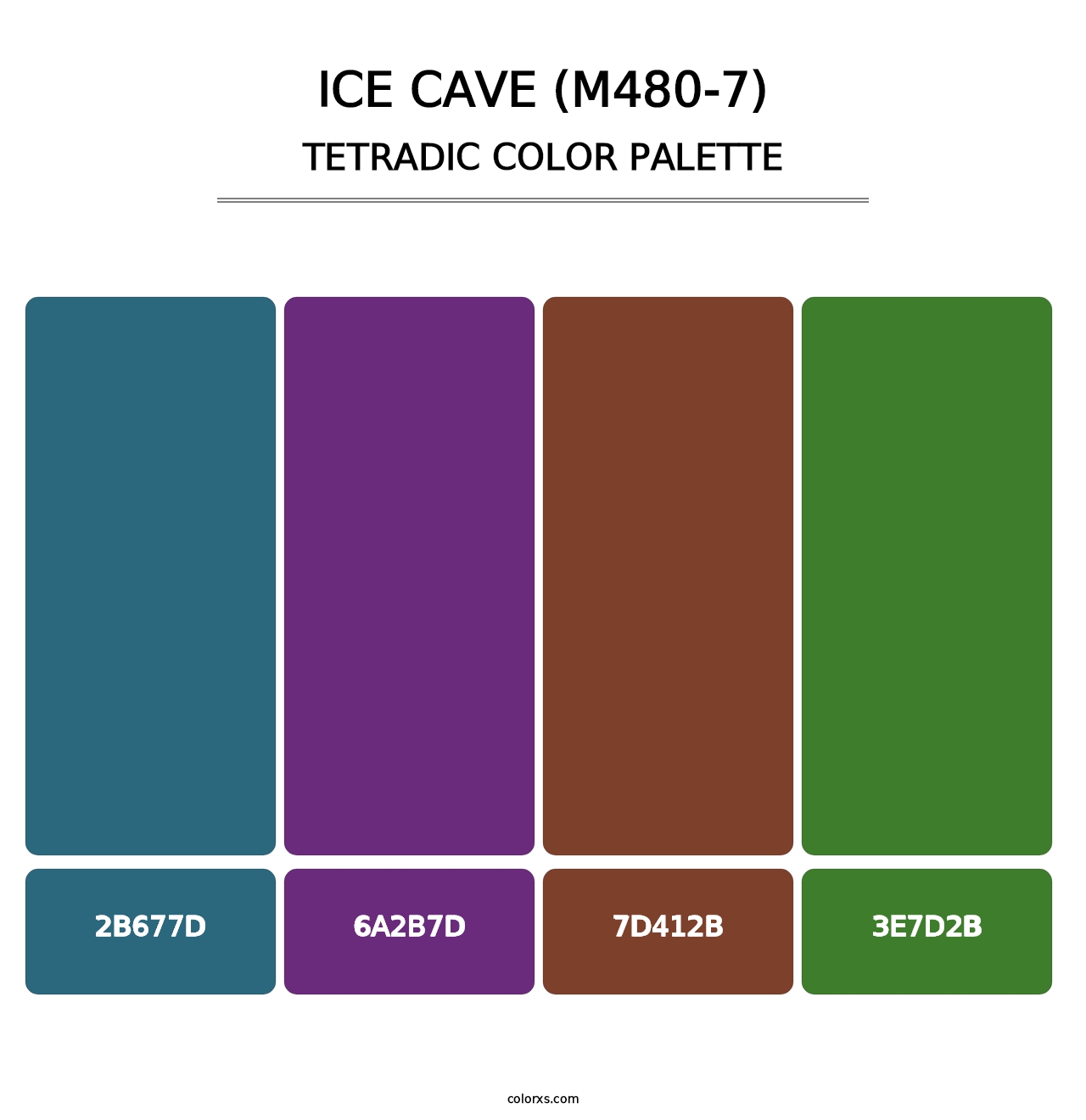 Ice Cave (M480-7) - Tetradic Color Palette