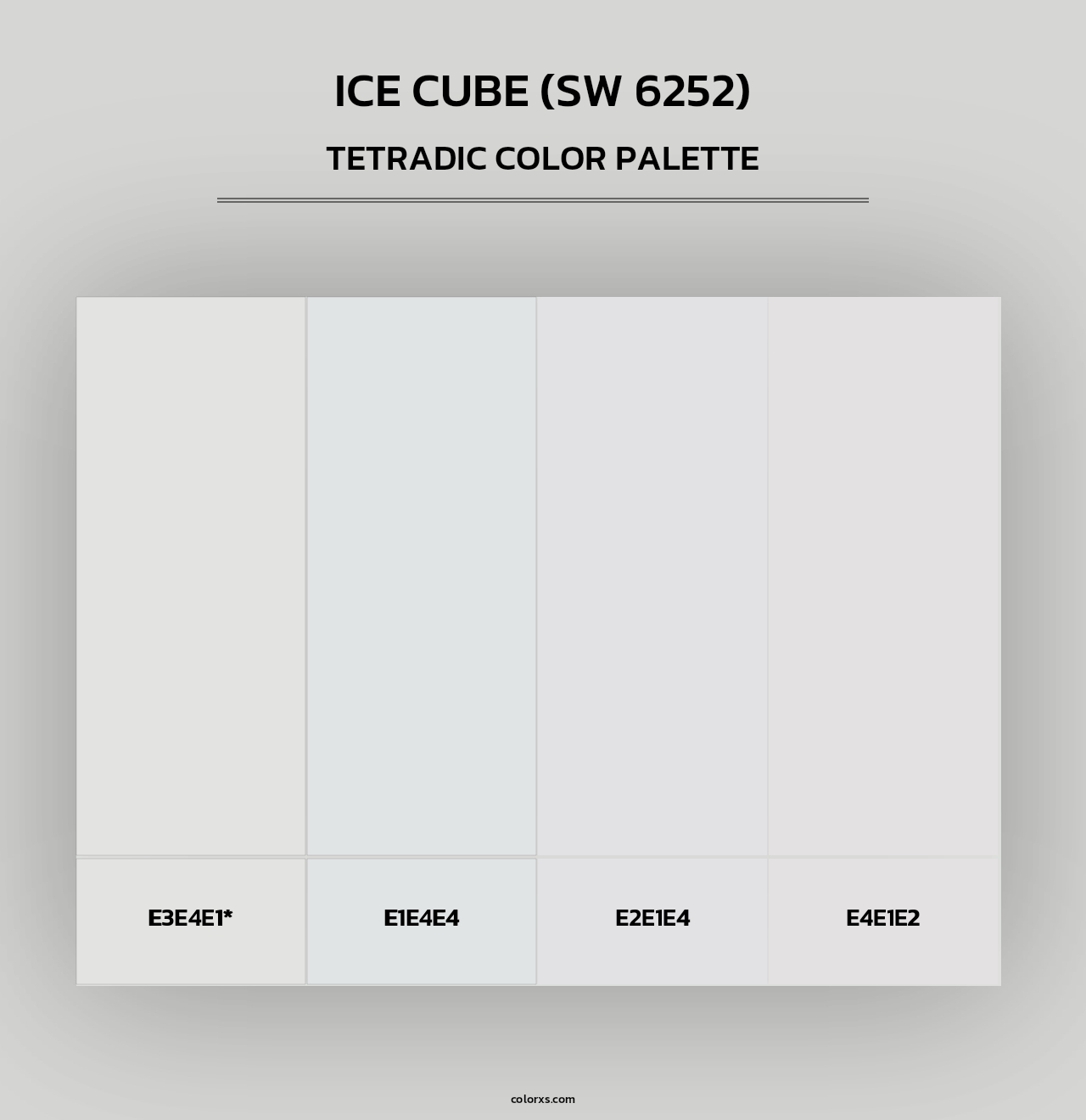 Ice Cube (SW 6252) - Tetradic Color Palette