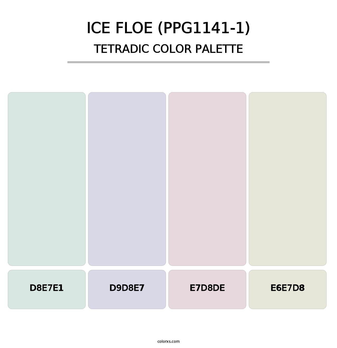 Ice Floe (PPG1141-1) - Tetradic Color Palette