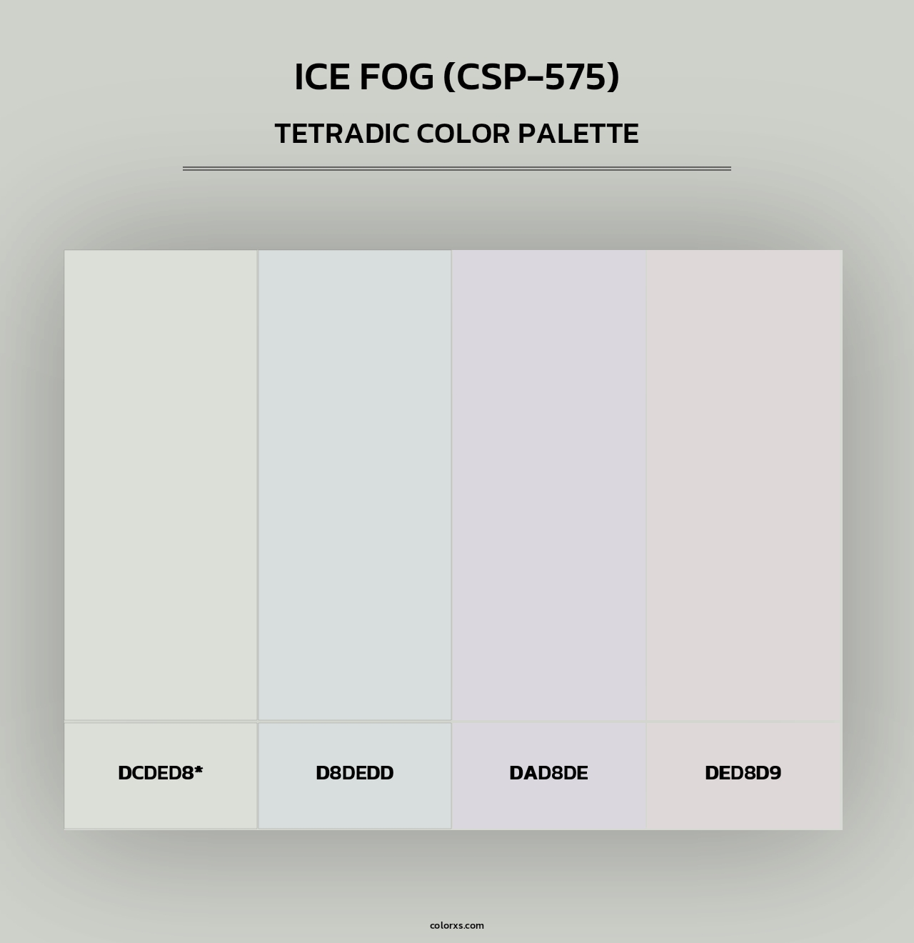 Ice Fog (CSP-575) - Tetradic Color Palette