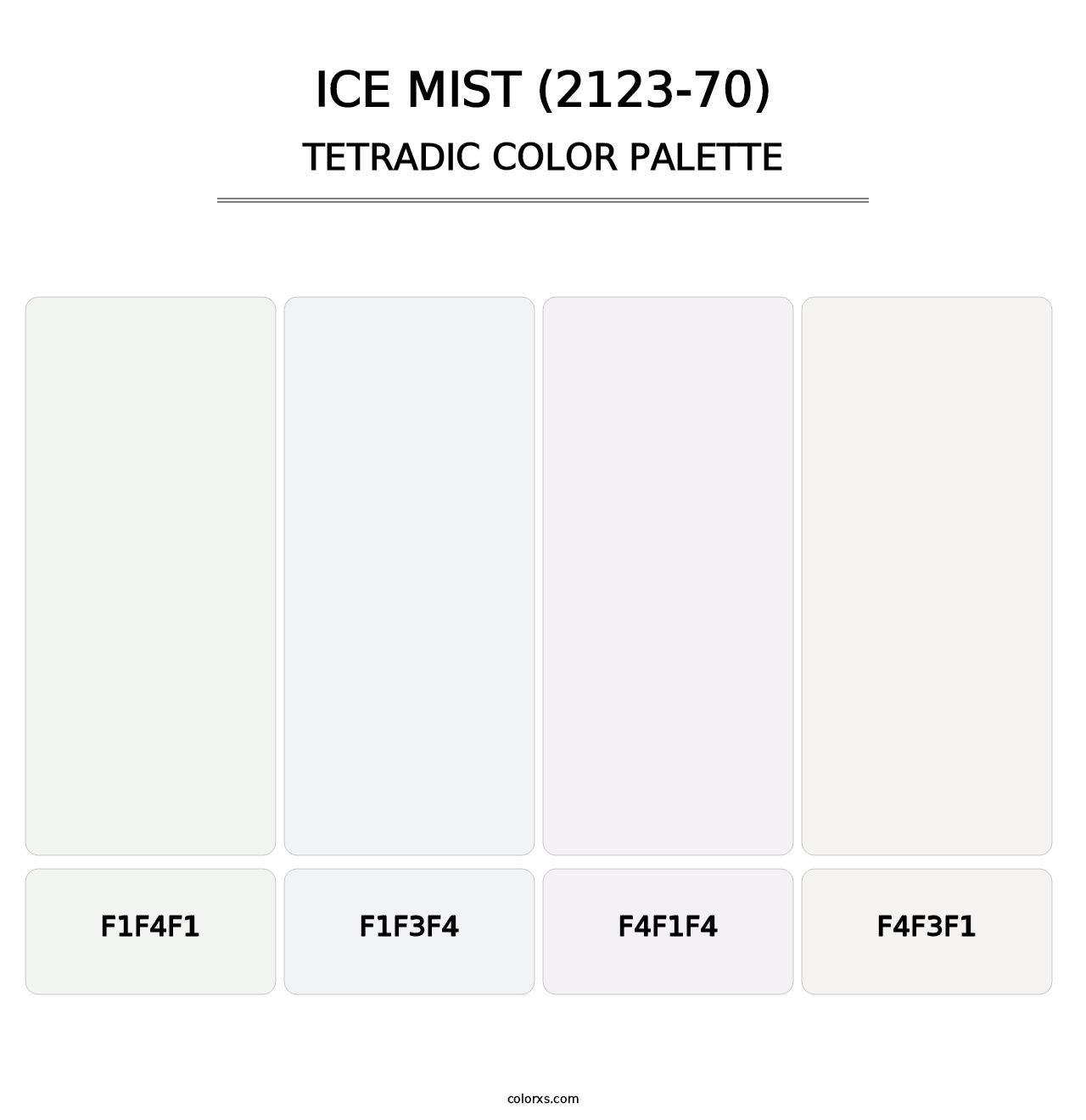 Ice Mist (2123-70) - Tetradic Color Palette