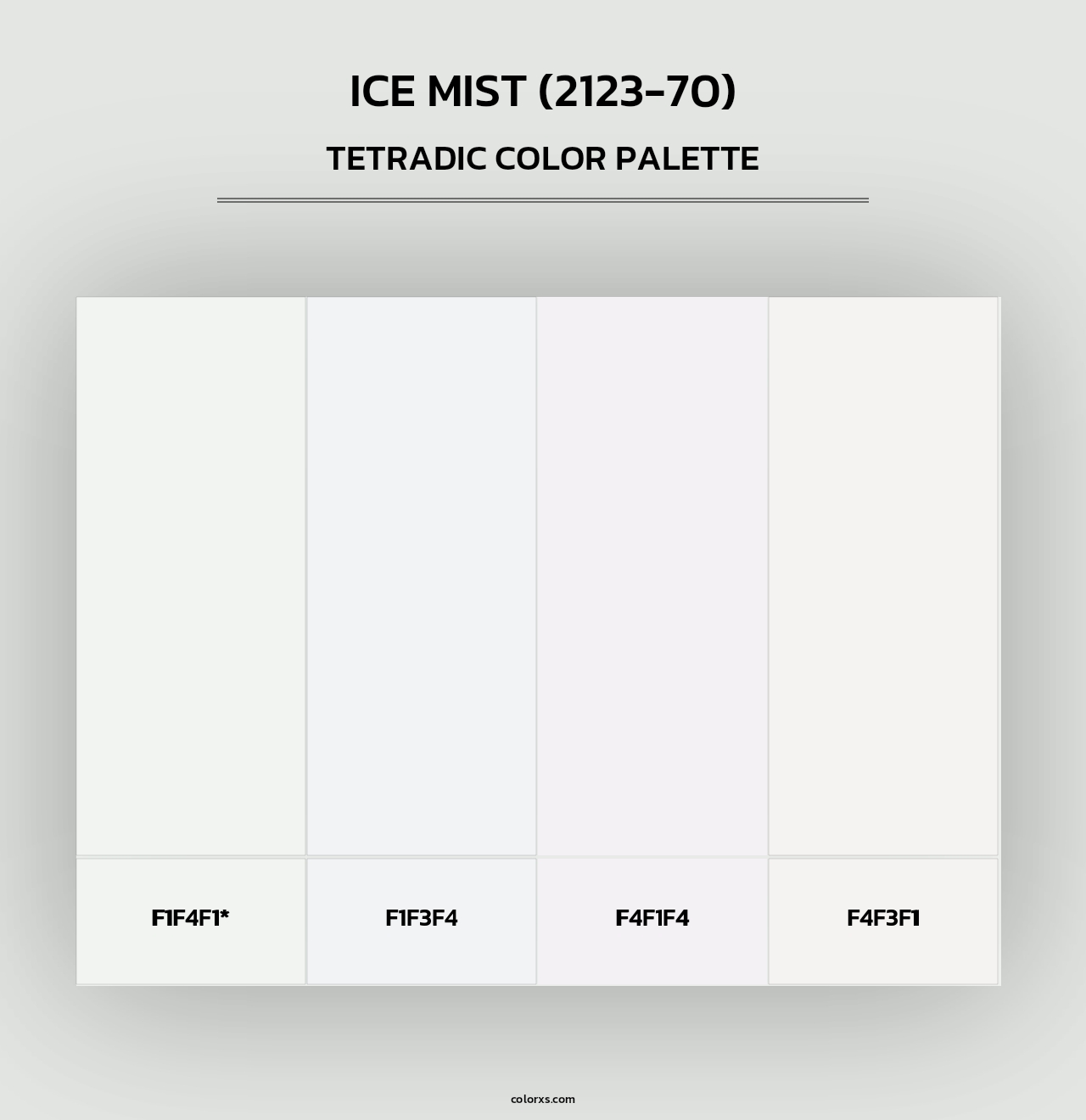 Ice Mist (2123-70) - Tetradic Color Palette