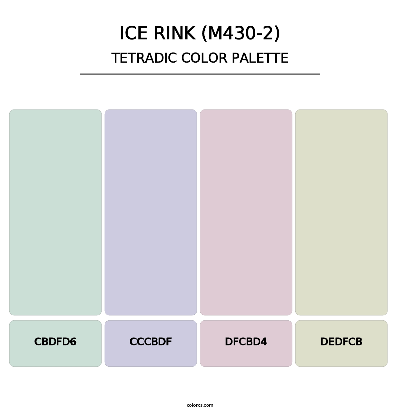 Ice Rink (M430-2) - Tetradic Color Palette