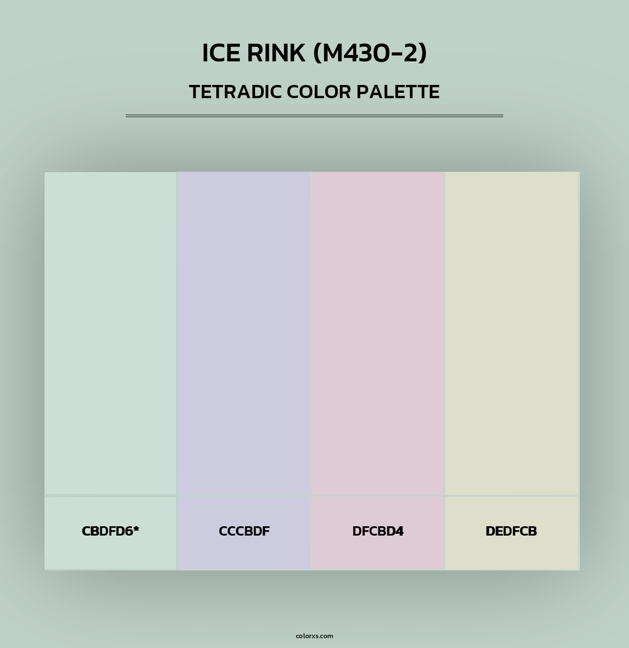 Ice Rink (M430-2) - Tetradic Color Palette