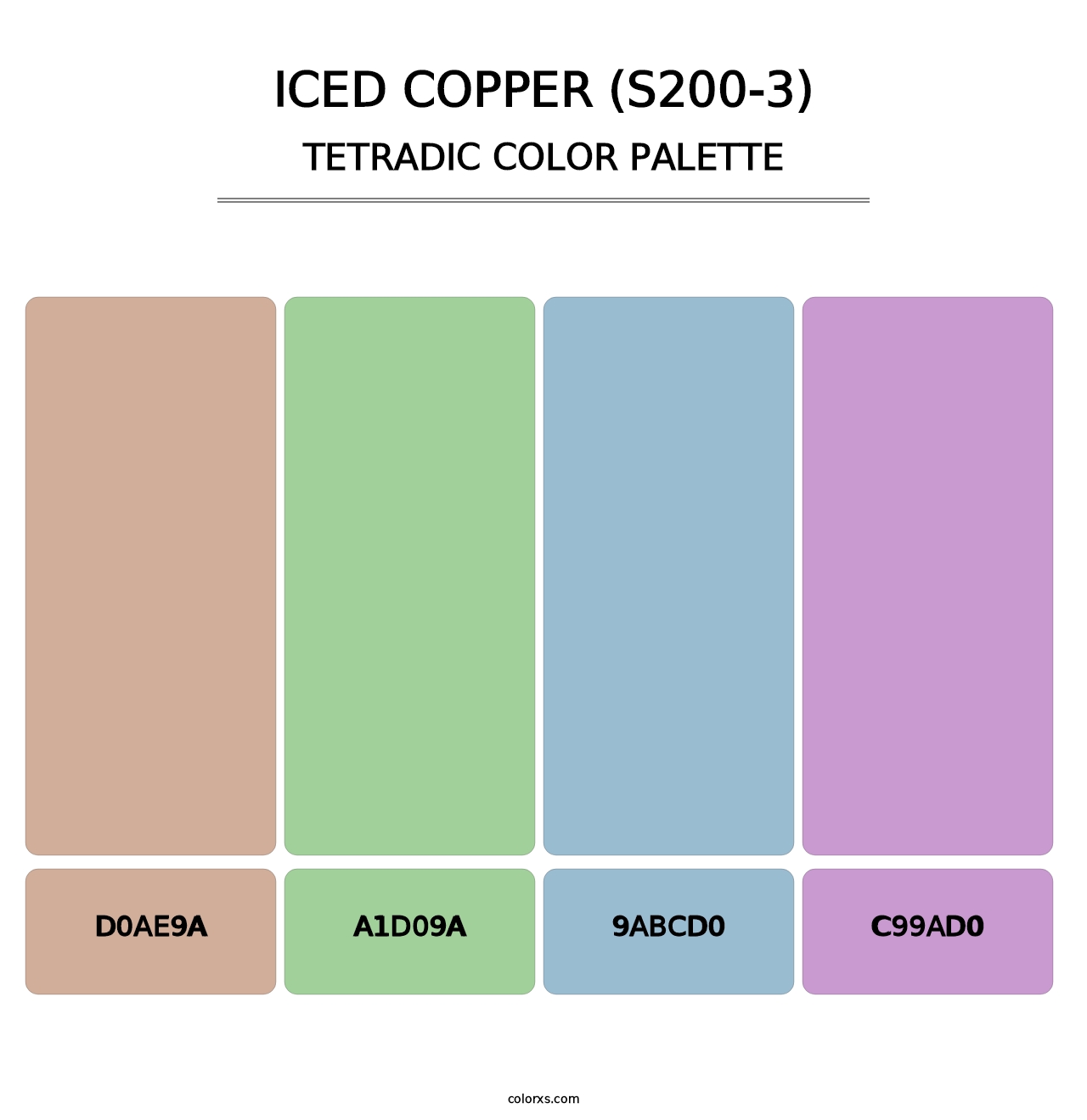 Iced Copper (S200-3) - Tetradic Color Palette