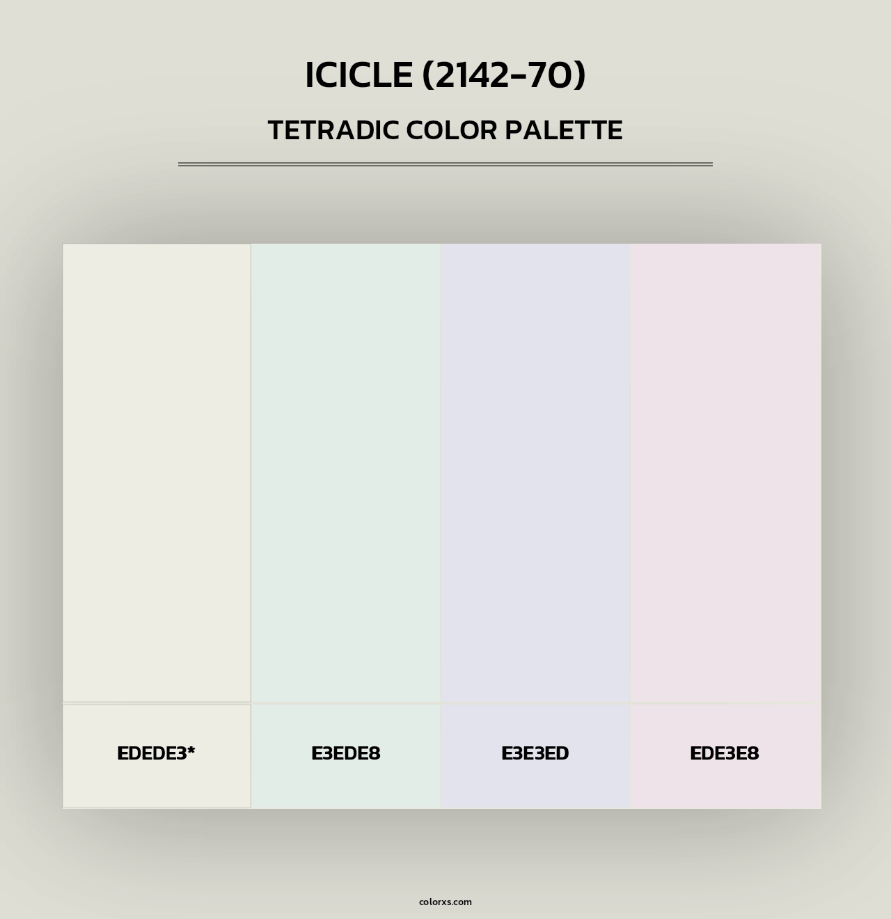 Icicle (2142-70) - Tetradic Color Palette