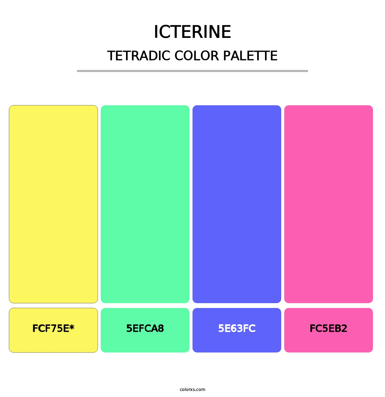Icterine - Tetradic Color Palette