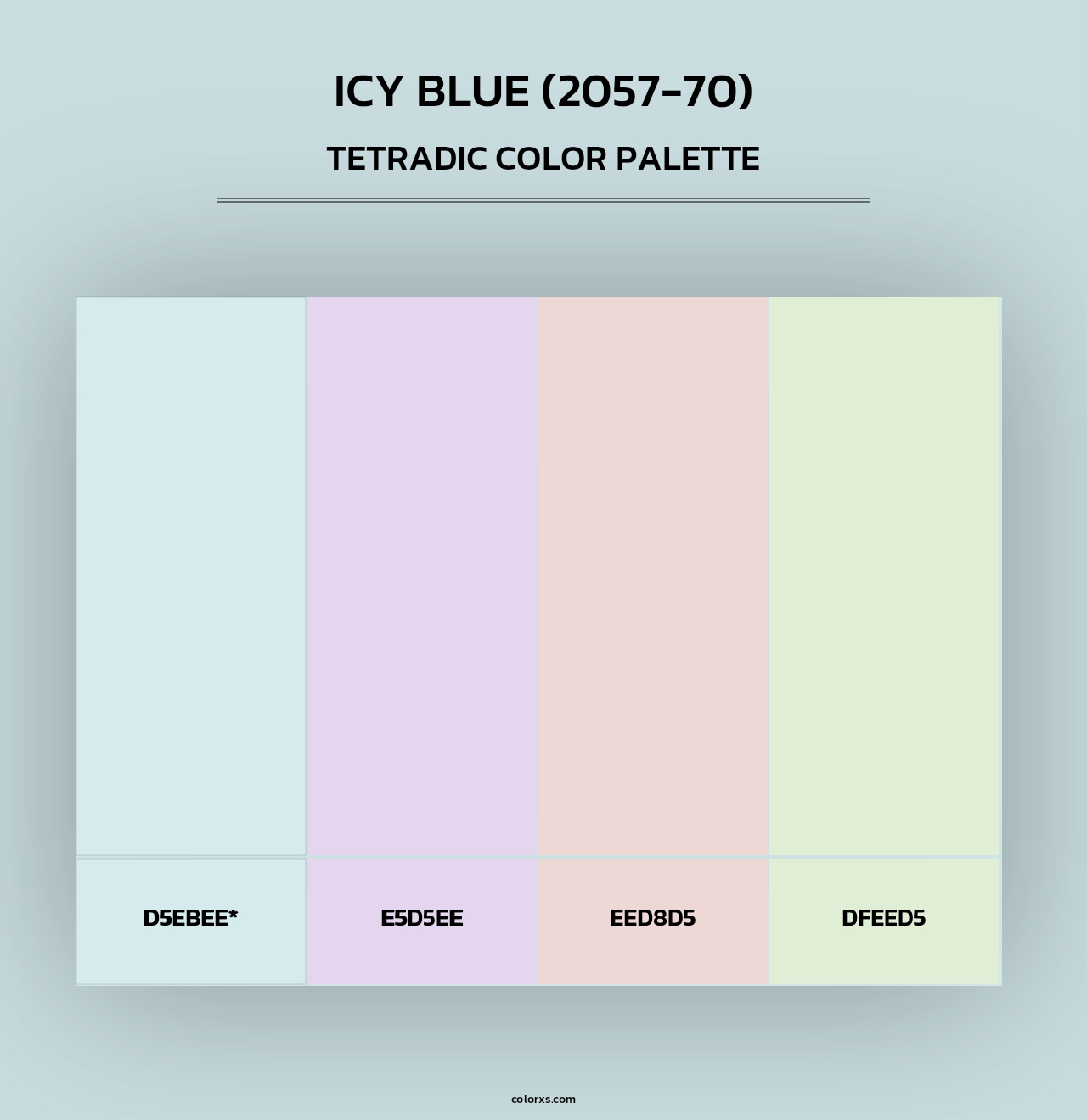 Icy Blue (2057-70) - Tetradic Color Palette