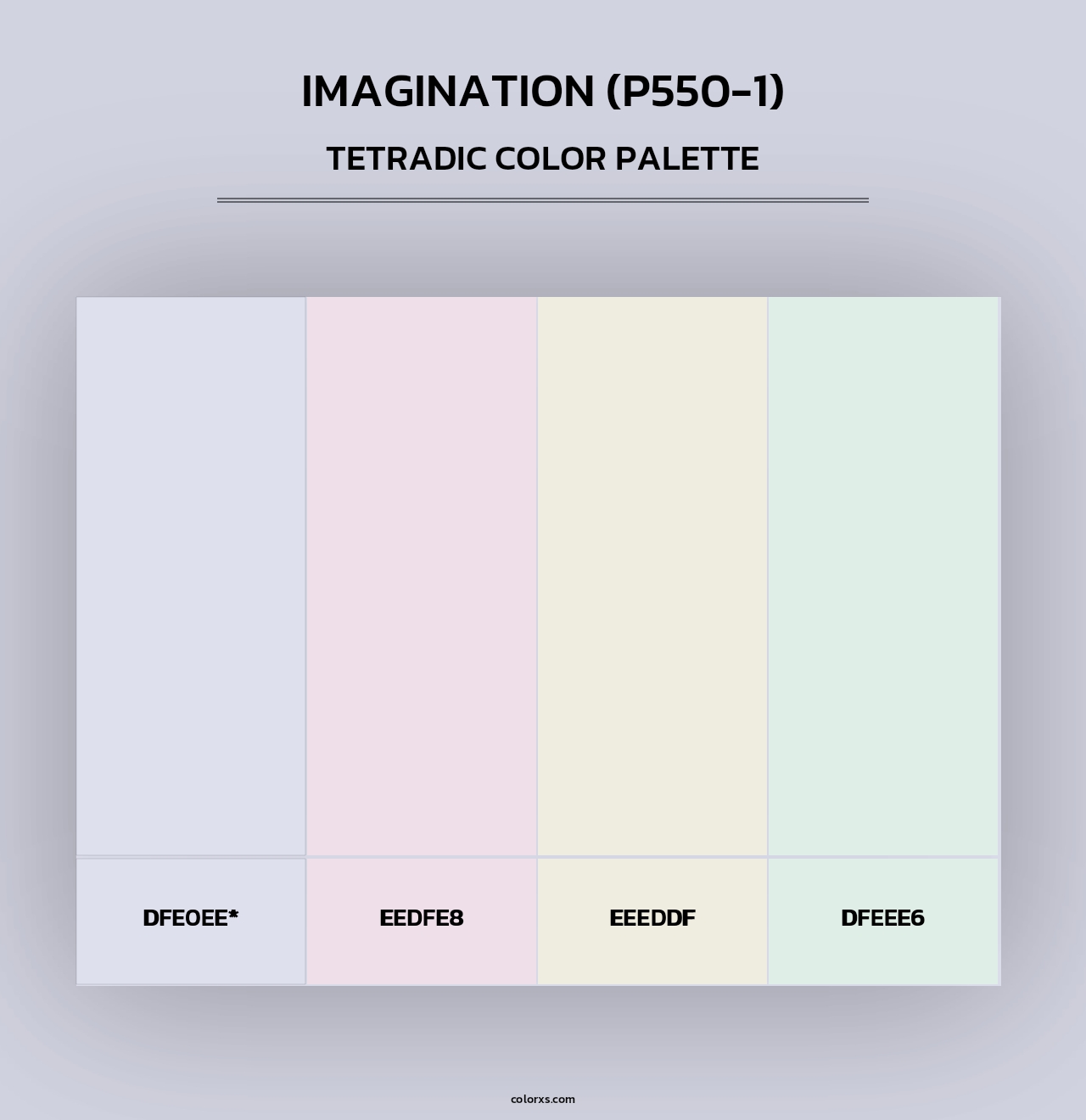 Imagination (P550-1) - Tetradic Color Palette