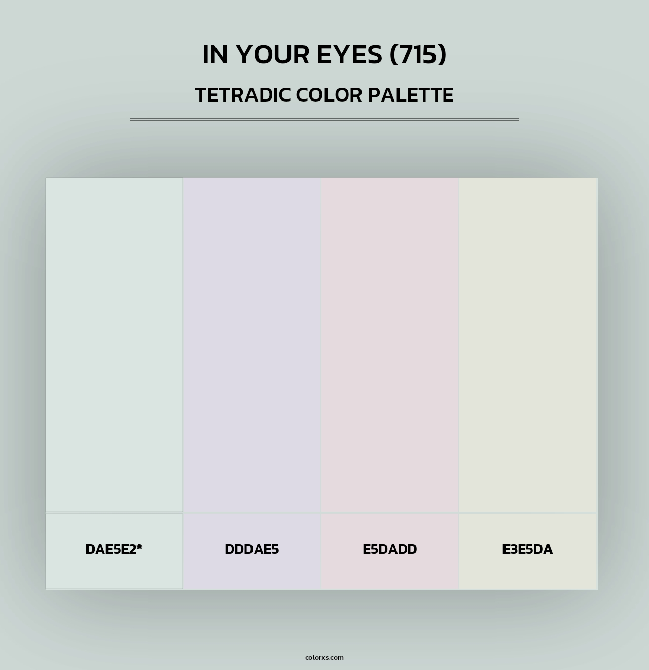 In Your Eyes (715) - Tetradic Color Palette