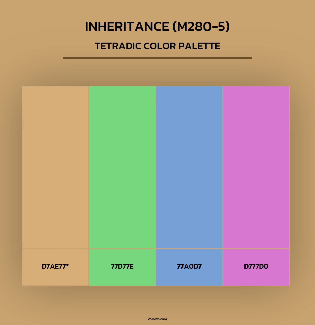 Inheritance (M280-5) - Tetradic Color Palette