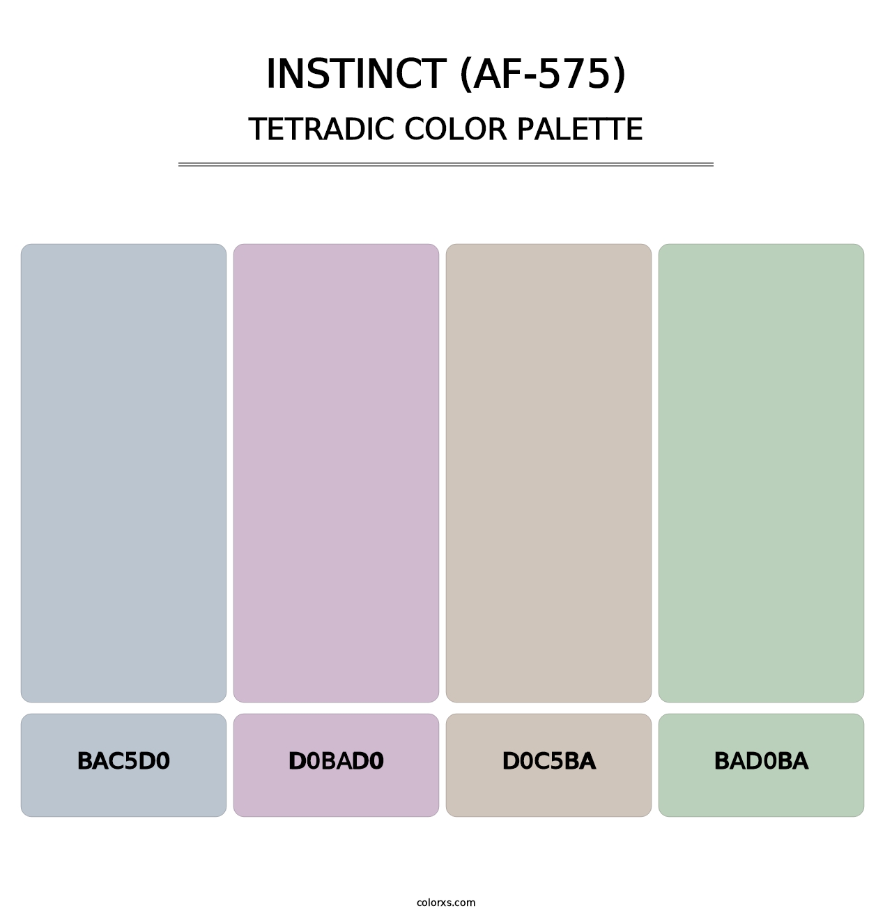 Instinct (AF-575) - Tetradic Color Palette