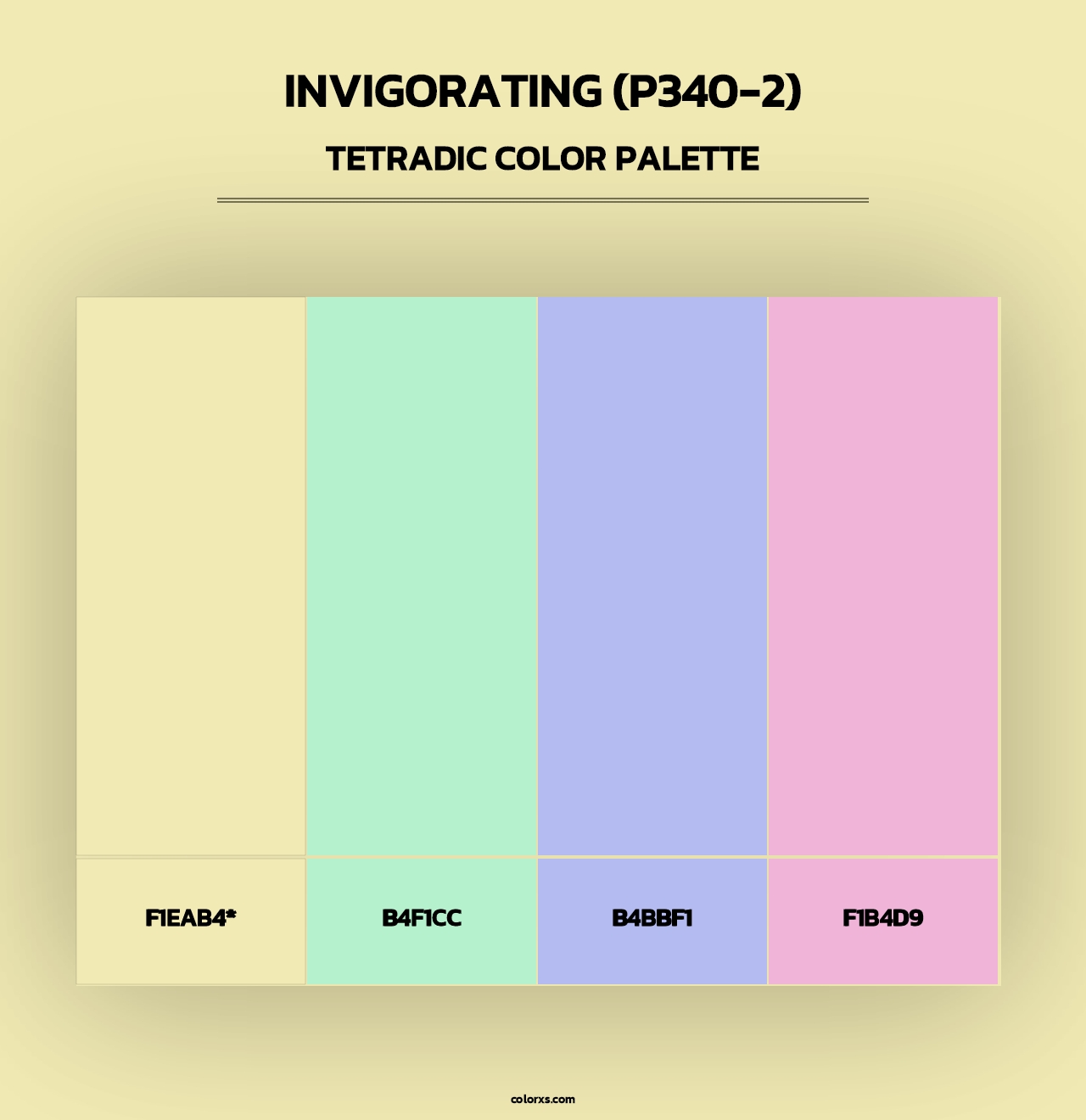 Invigorating (P340-2) - Tetradic Color Palette