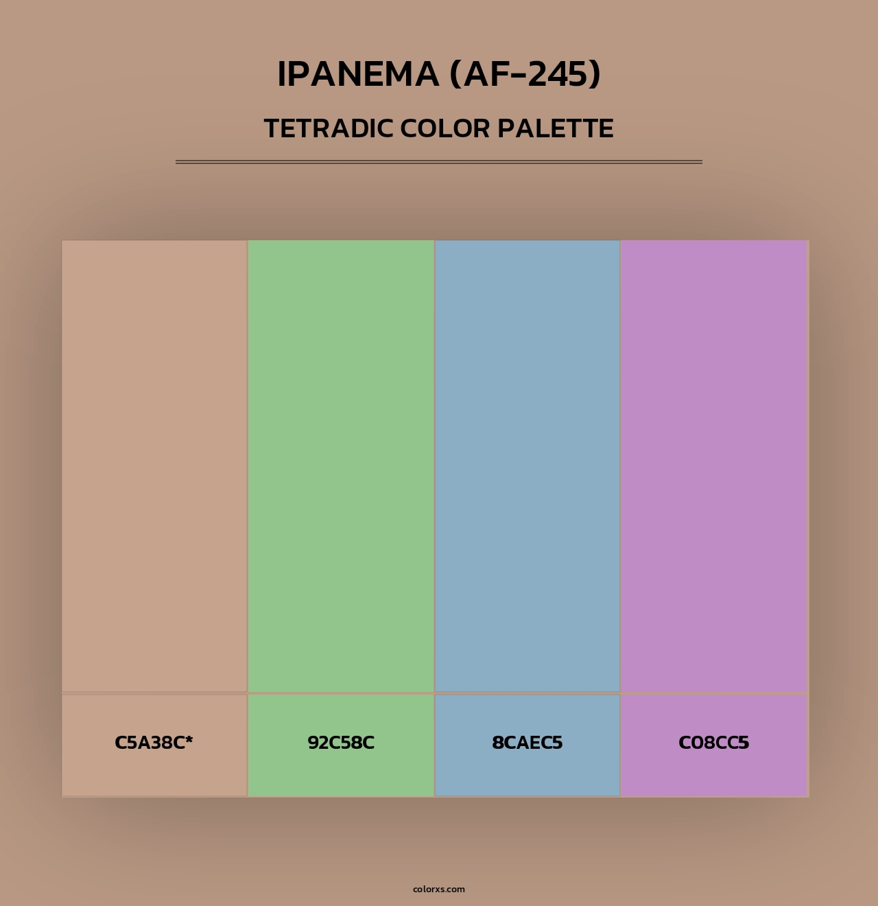 Ipanema (AF-245) - Tetradic Color Palette