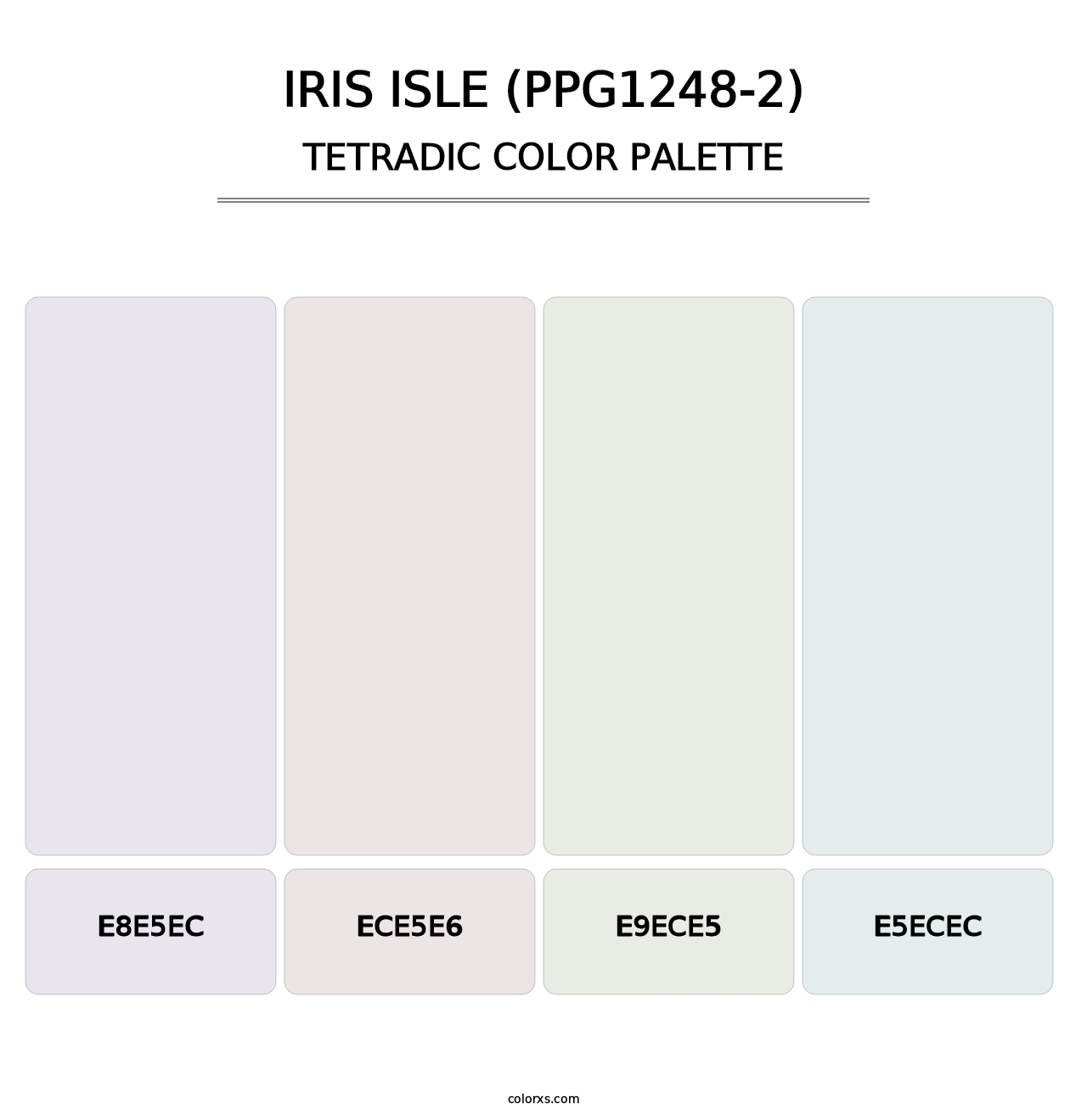 Iris Isle (PPG1248-2) - Tetradic Color Palette