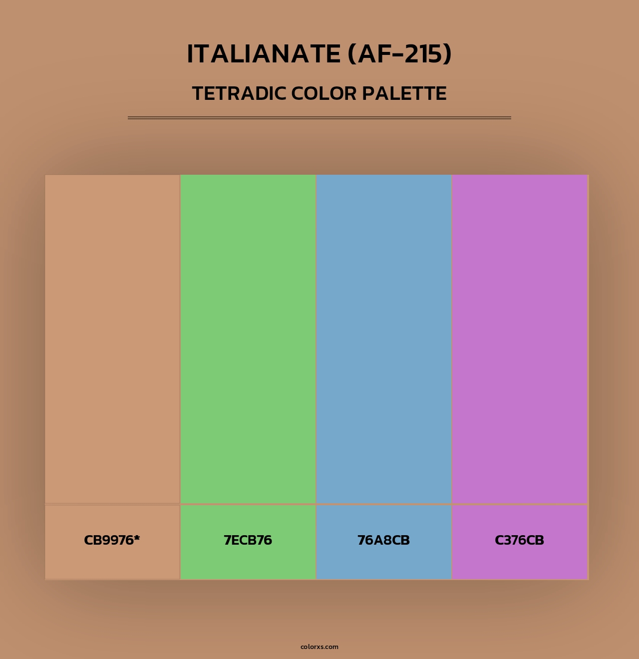 Italianate (AF-215) - Tetradic Color Palette