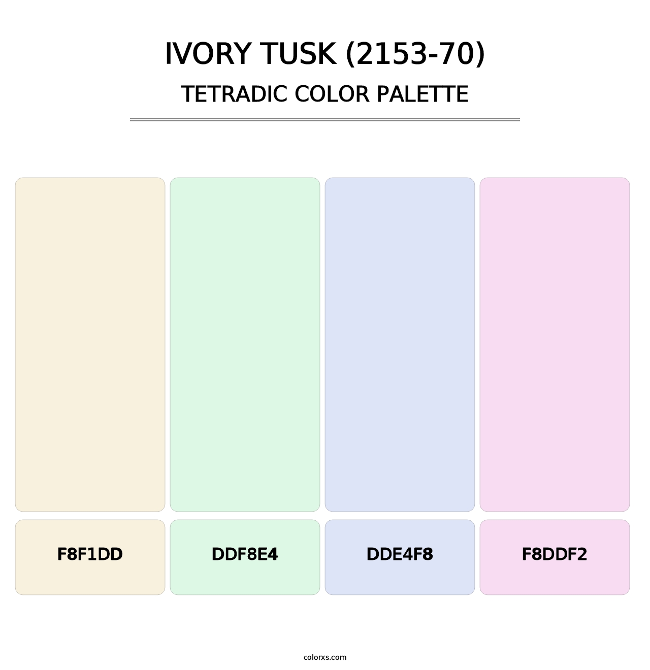 Ivory Tusk (2153-70) - Tetradic Color Palette