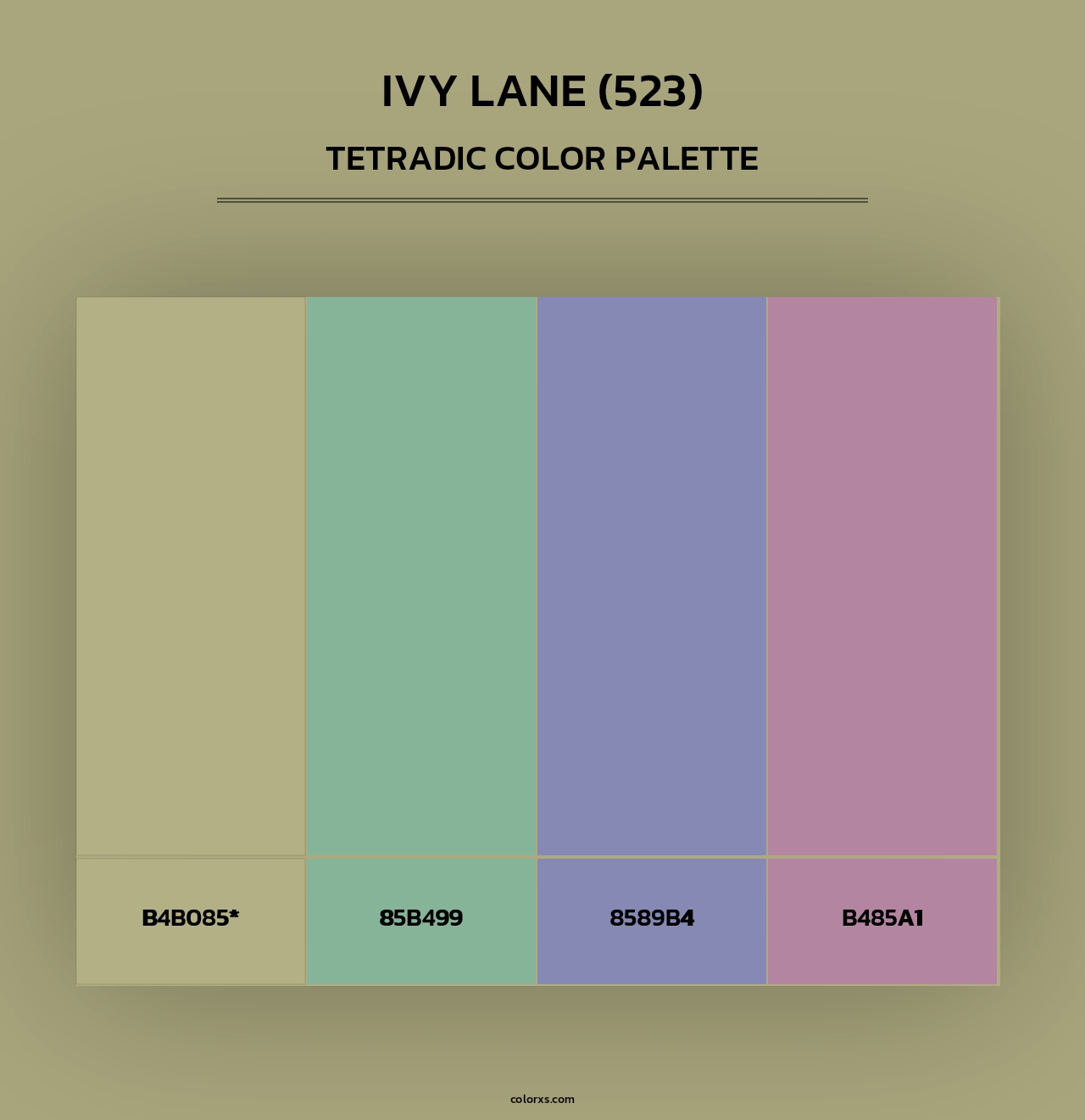 Ivy Lane (523) - Tetradic Color Palette