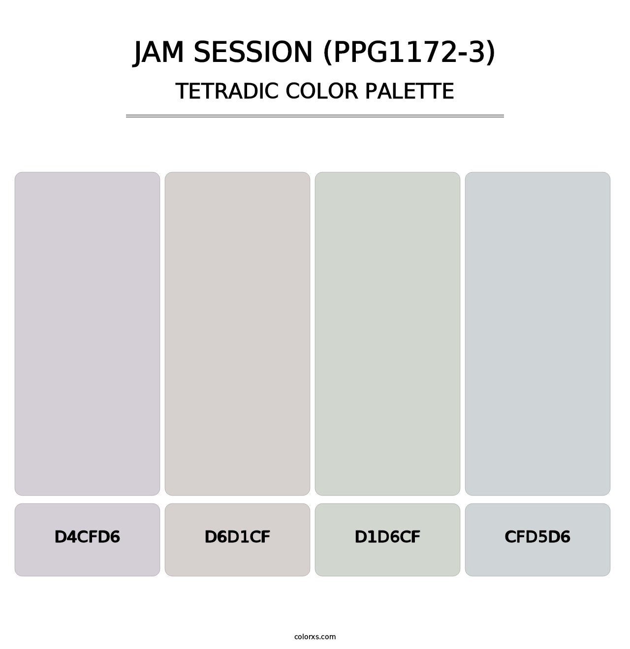 Jam Session (PPG1172-3) - Tetradic Color Palette