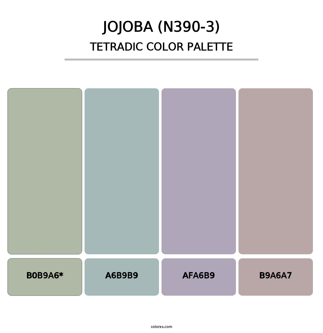 Jojoba (N390-3) - Tetradic Color Palette