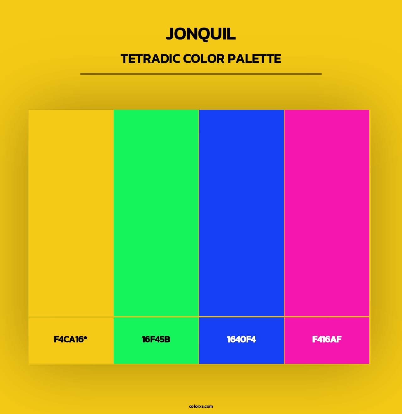 Jonquil - Tetradic Color Palette