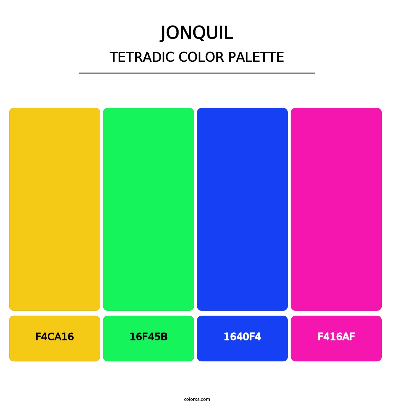 Jonquil - Tetradic Color Palette