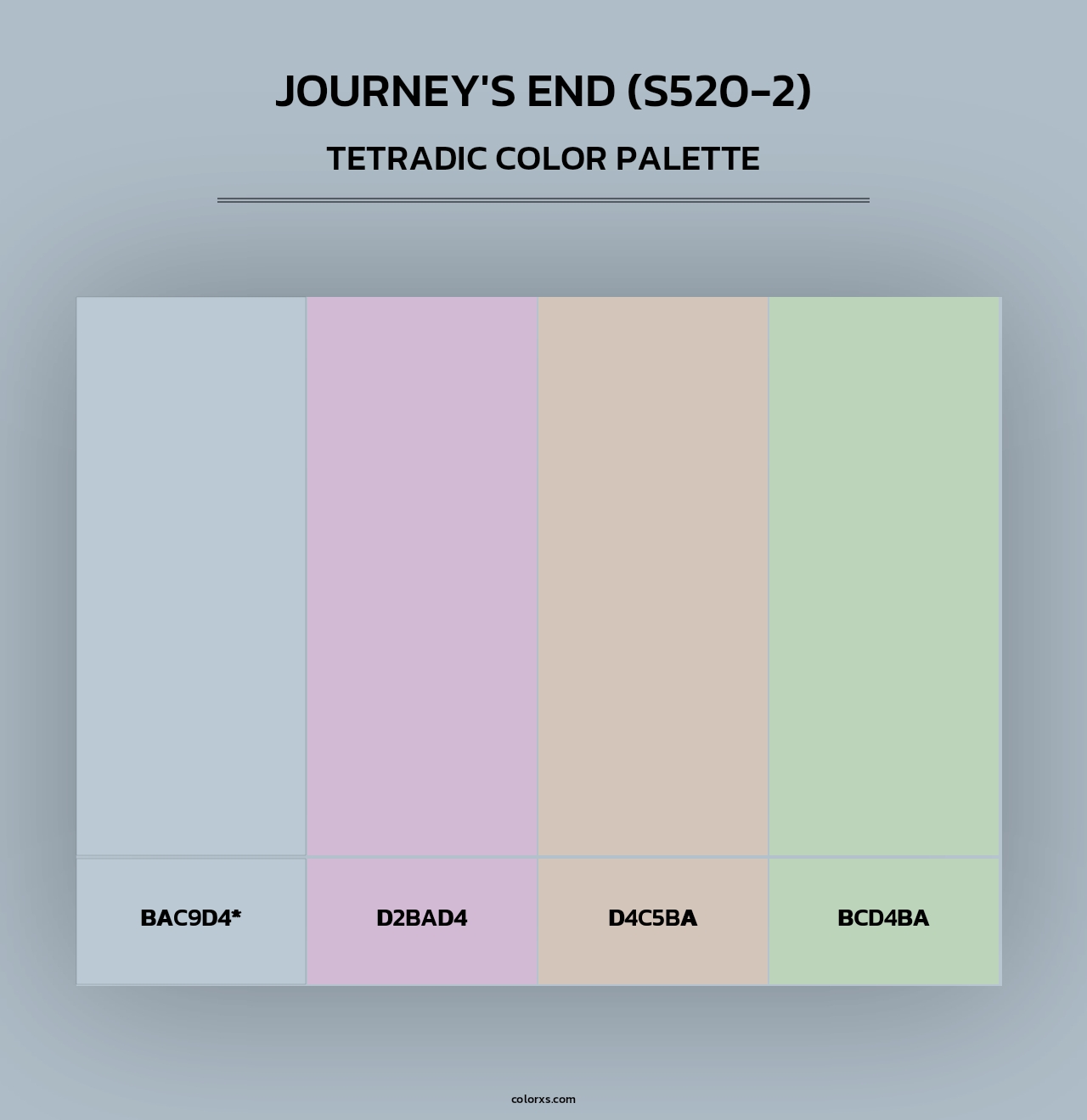 Journey'S End (S520-2) - Tetradic Color Palette