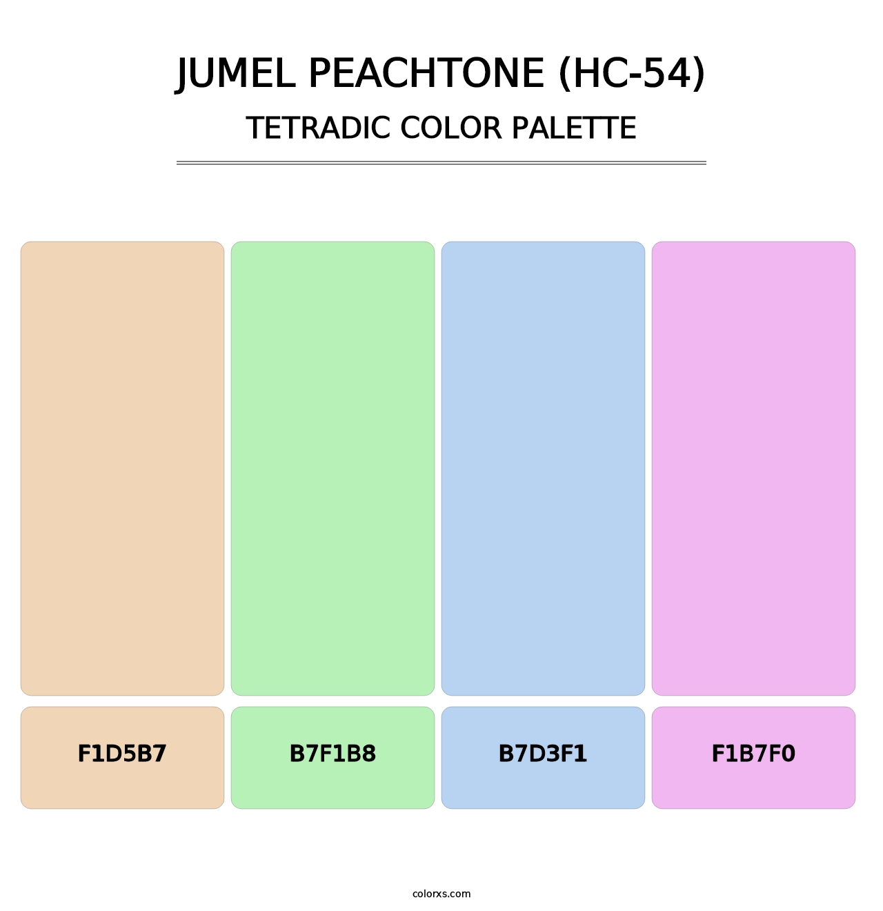 Jumel Peachtone (HC-54) - Tetradic Color Palette