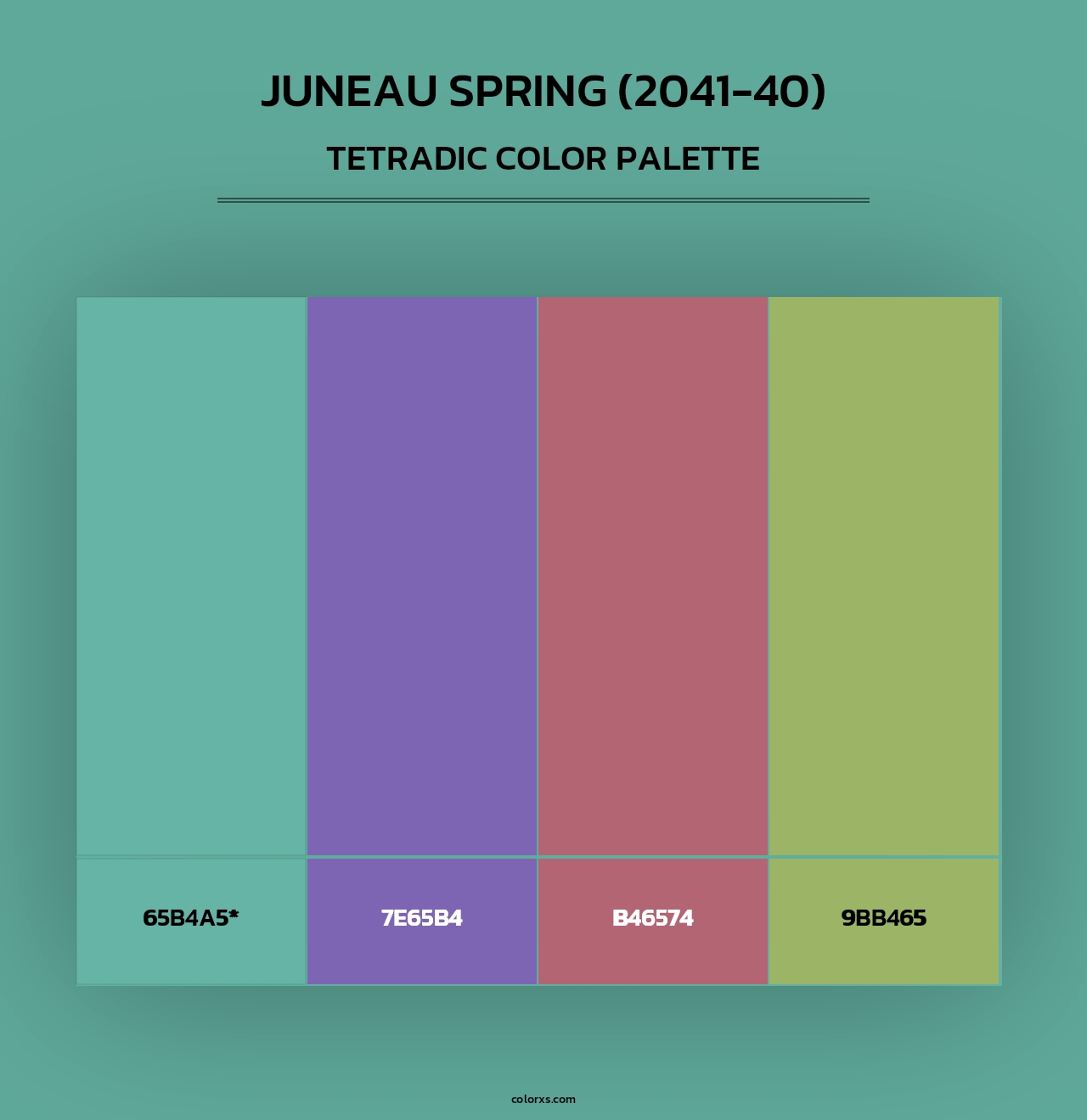 Juneau Spring (2041-40) - Tetradic Color Palette