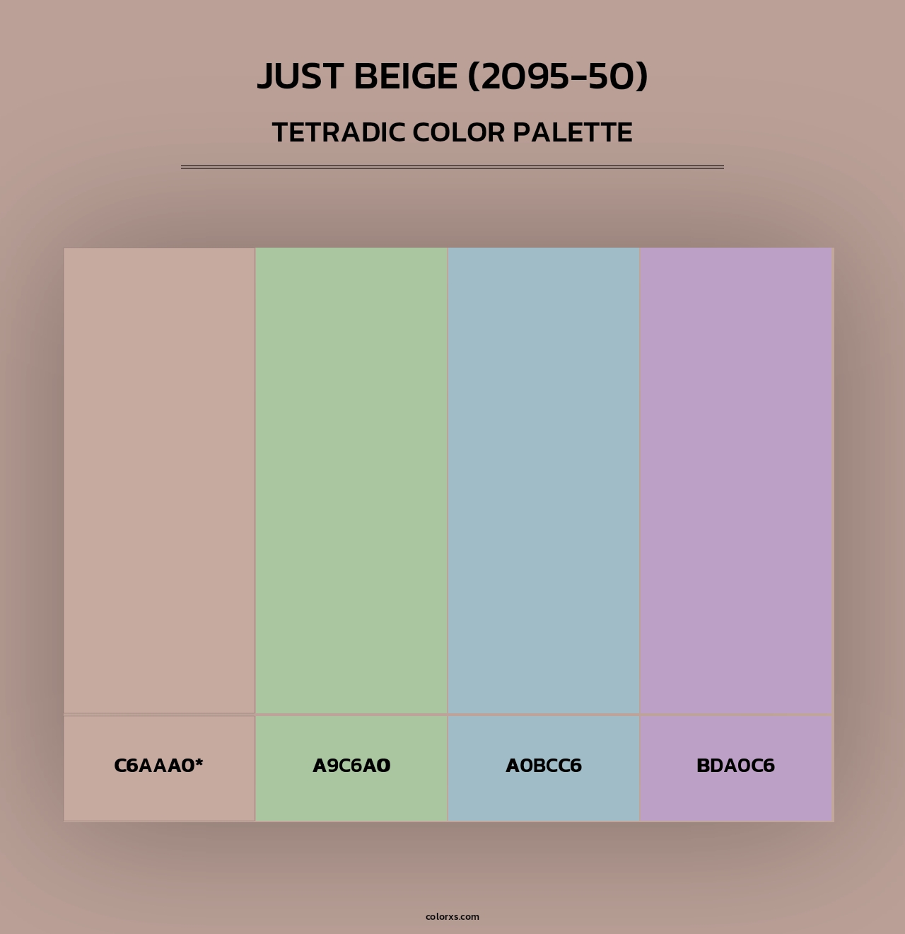 Just Beige (2095-50) - Tetradic Color Palette