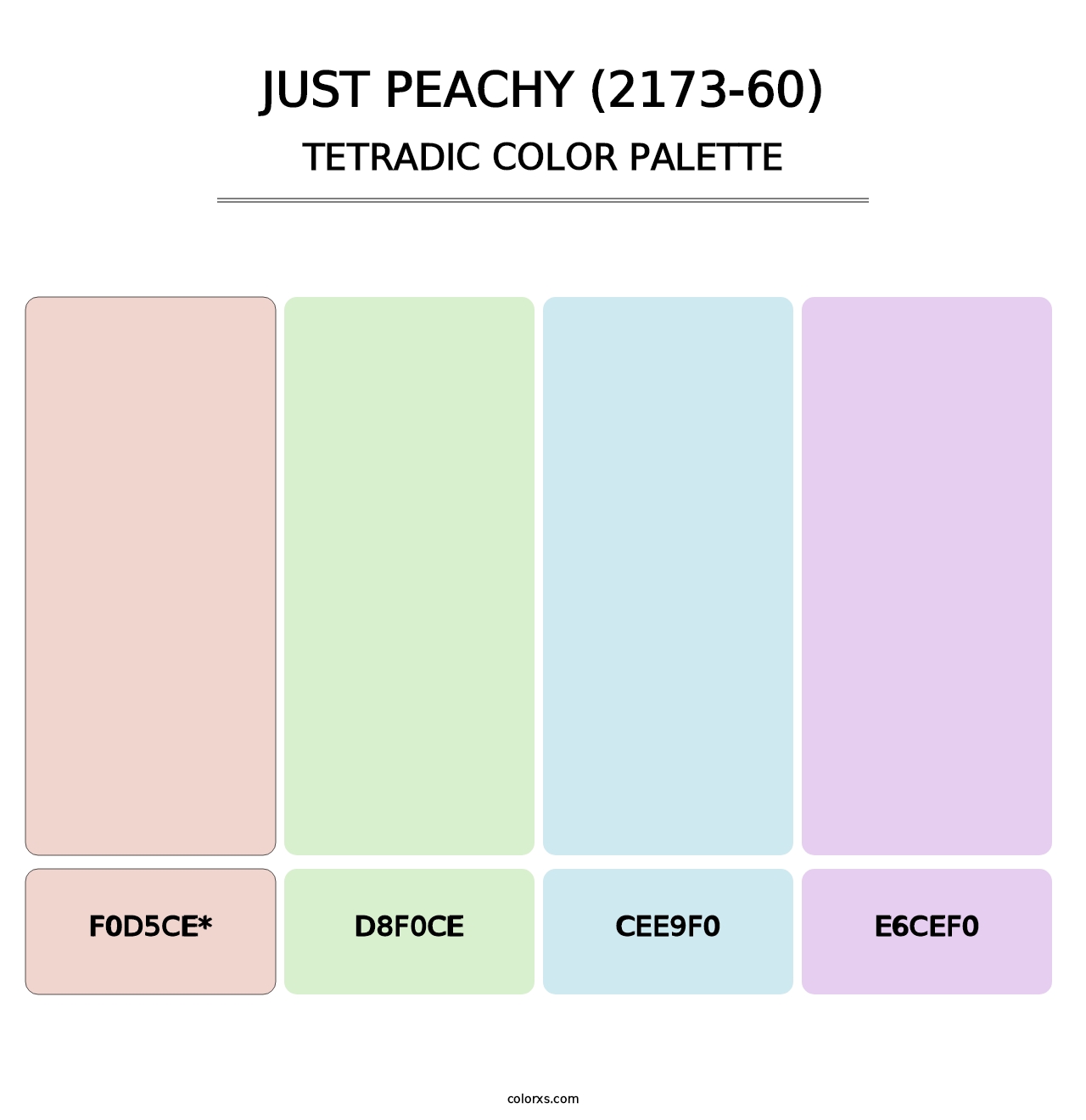 Just Peachy (2173-60) - Tetradic Color Palette