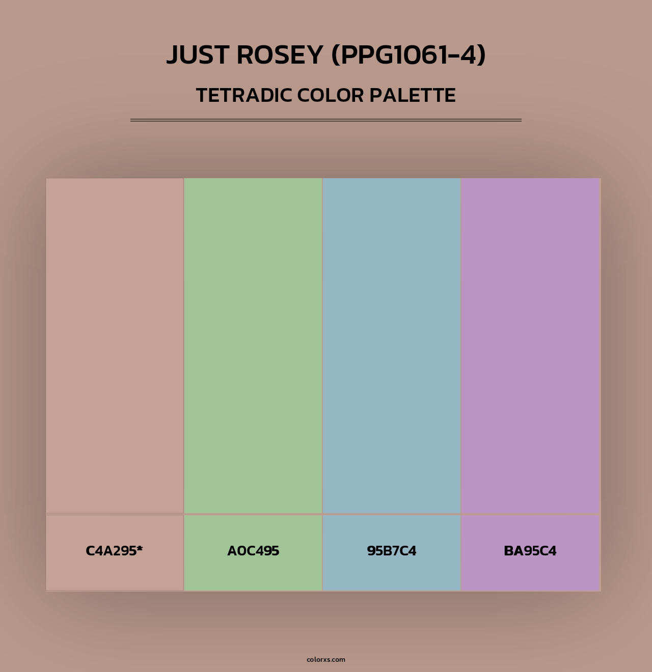 Just Rosey (PPG1061-4) - Tetradic Color Palette