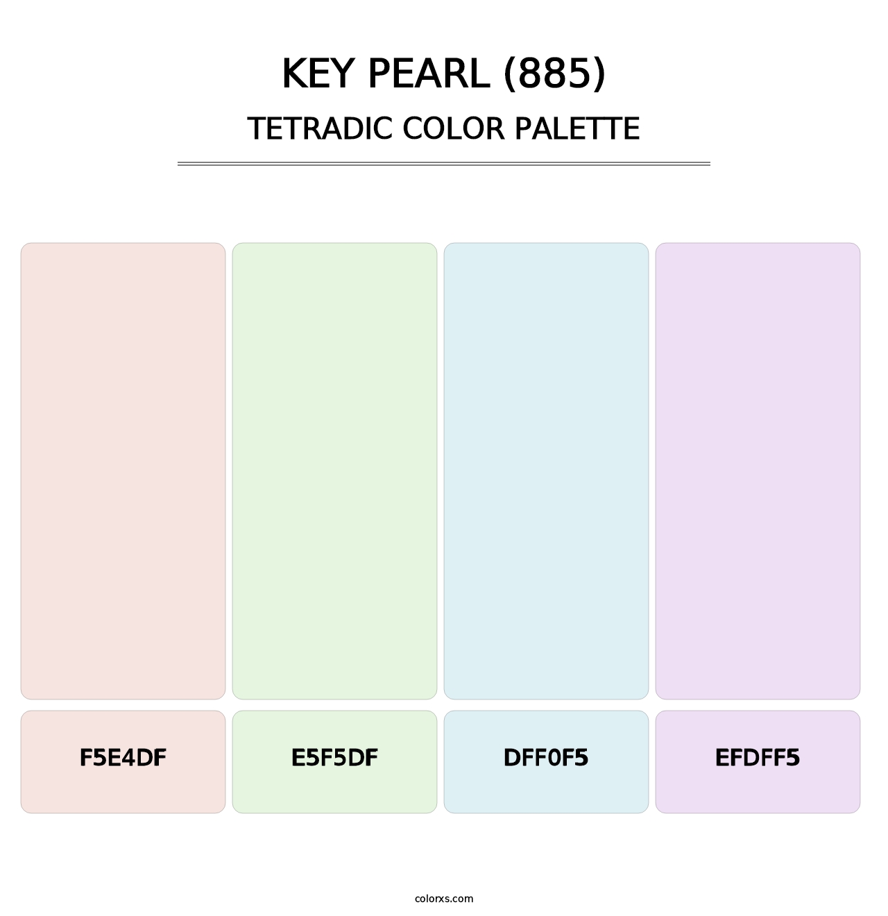 Key Pearl (885) - Tetradic Color Palette