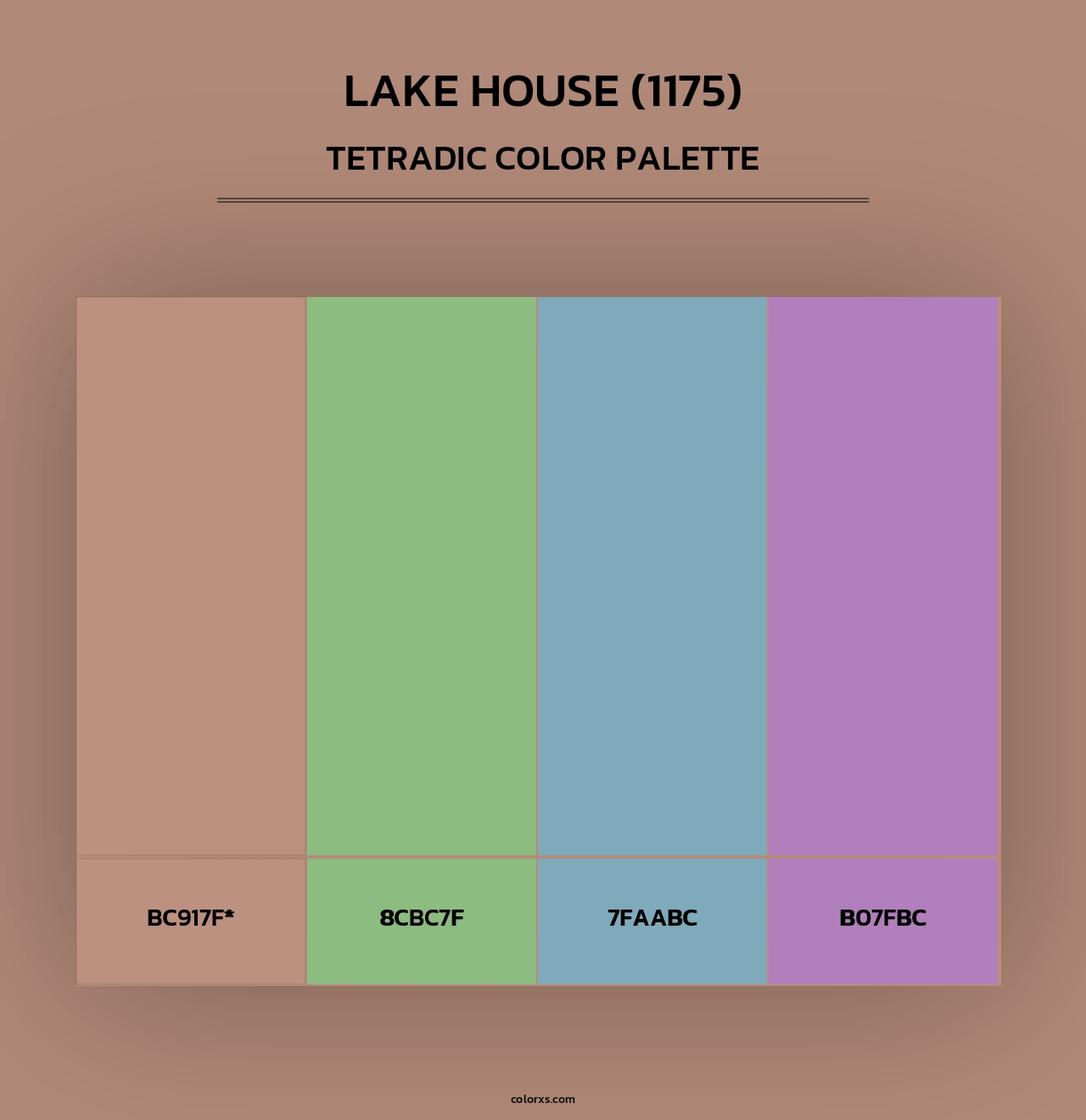 Lake House (1175) - Tetradic Color Palette