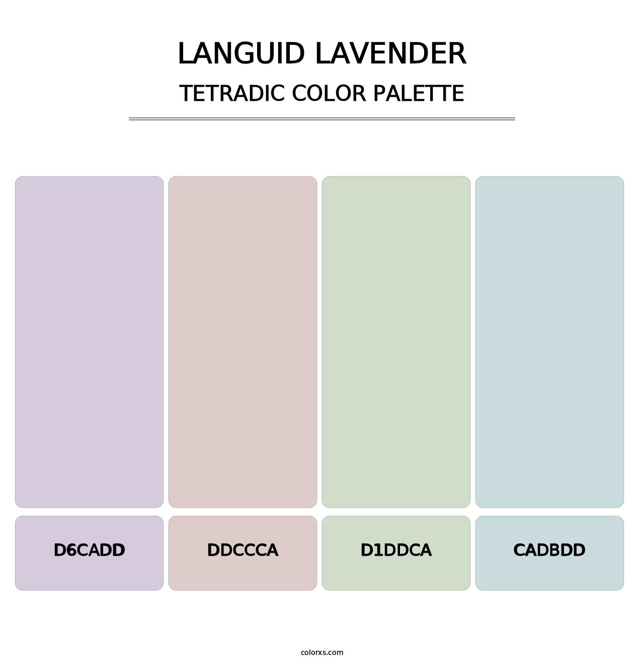 Languid Lavender - Tetradic Color Palette