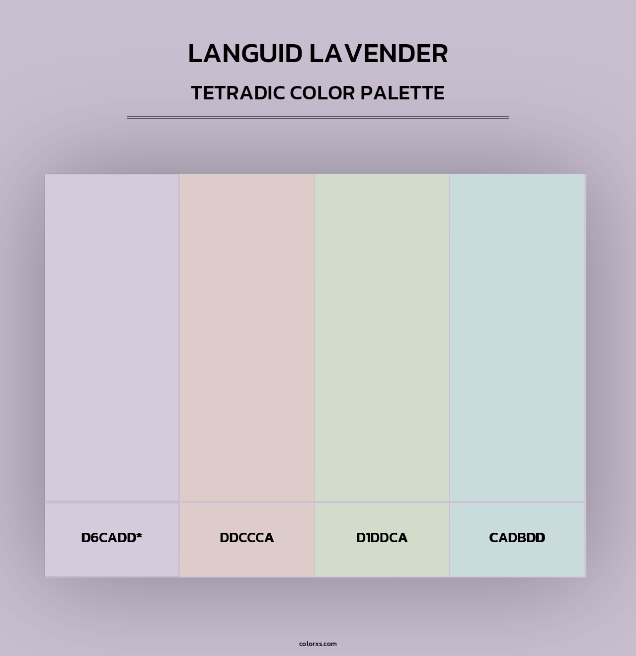 Languid Lavender - Tetradic Color Palette