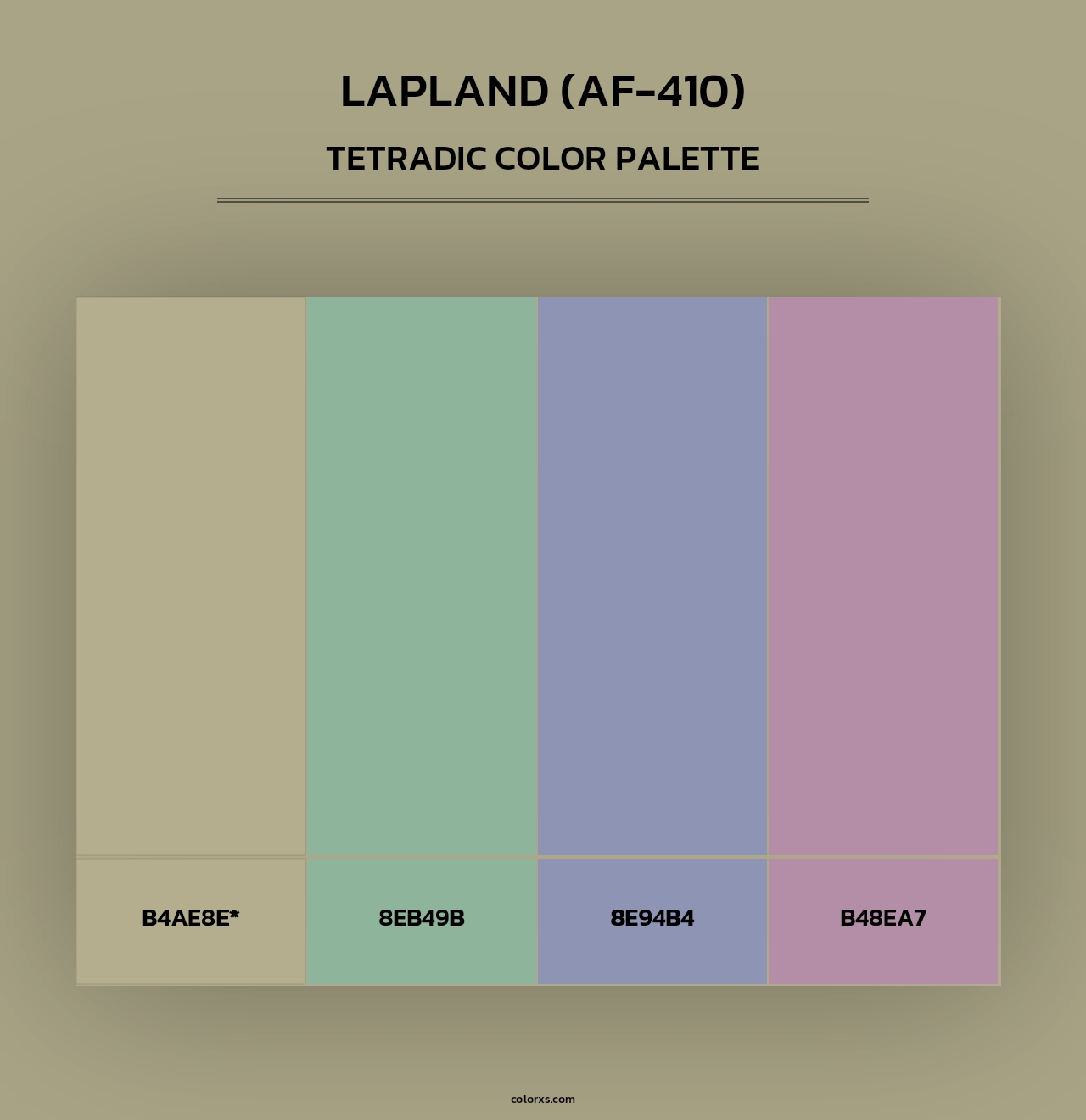 Lapland (AF-410) - Tetradic Color Palette