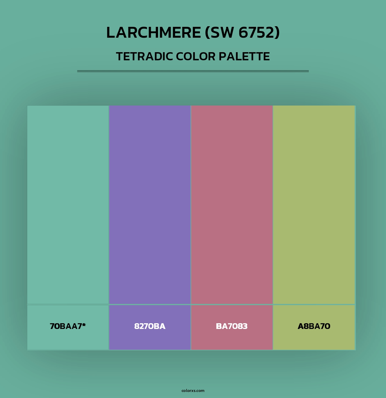 Larchmere (SW 6752) - Tetradic Color Palette