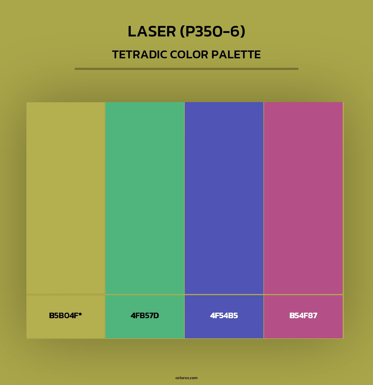 Laser (P350-6) - Tetradic Color Palette