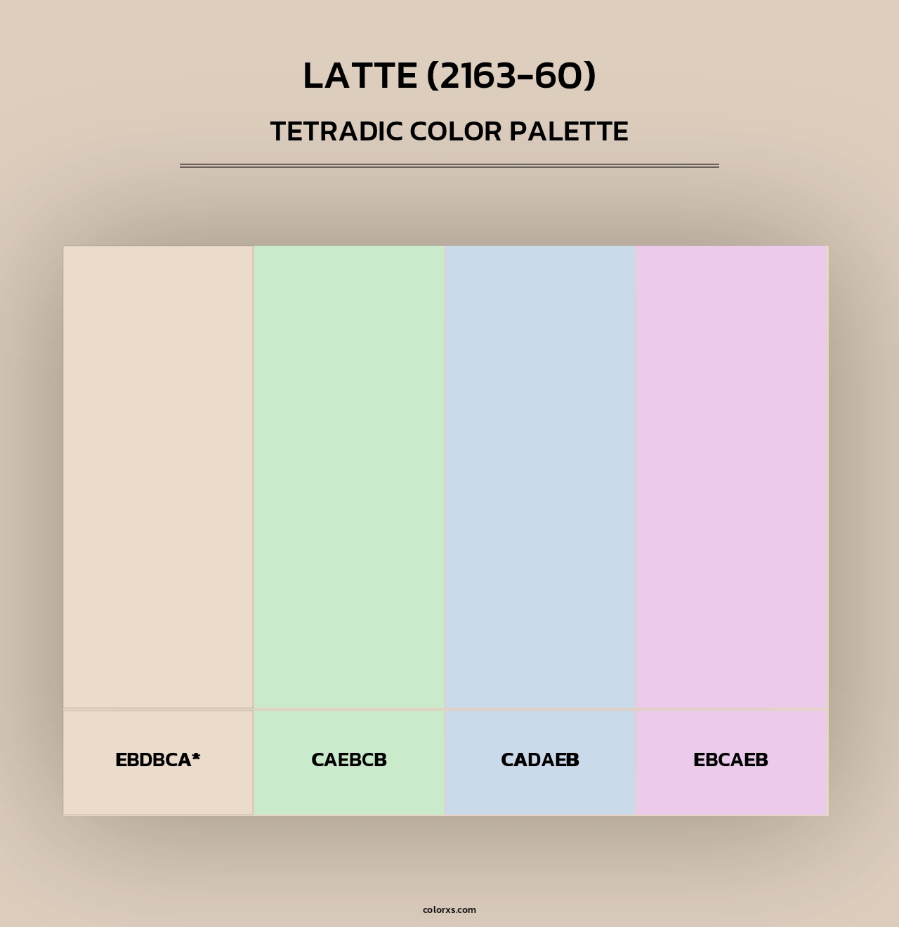 Latte (2163-60) - Tetradic Color Palette