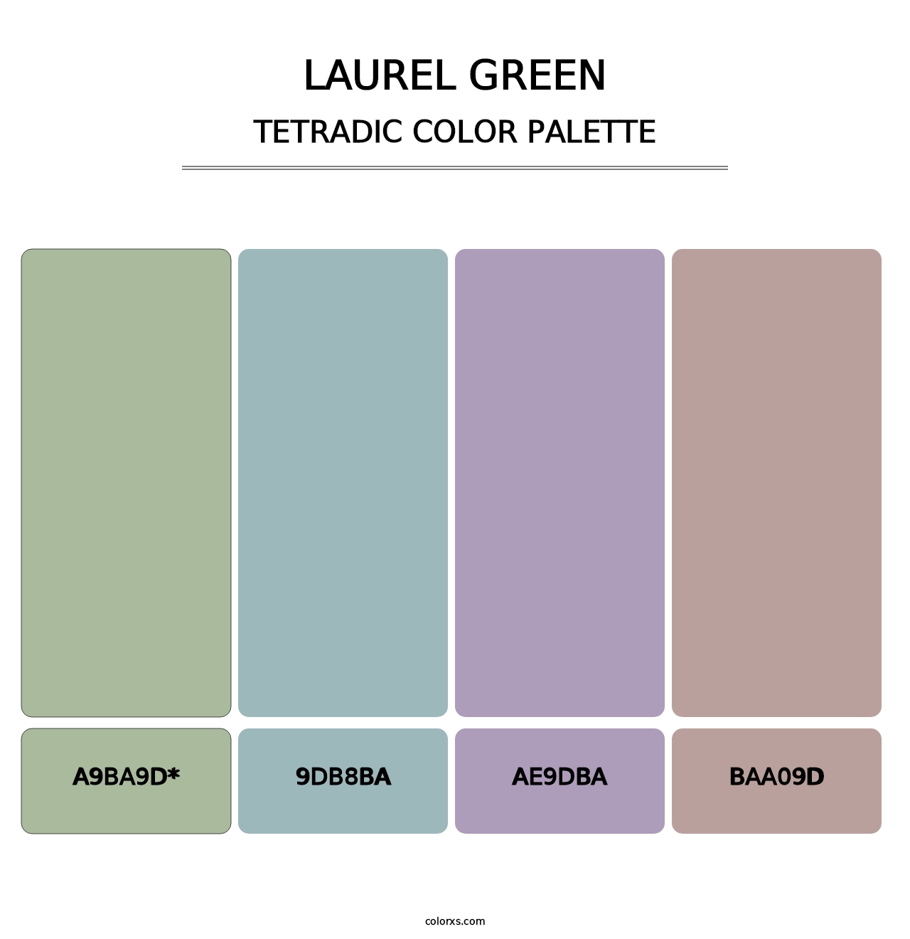 Laurel Green - Tetradic Color Palette