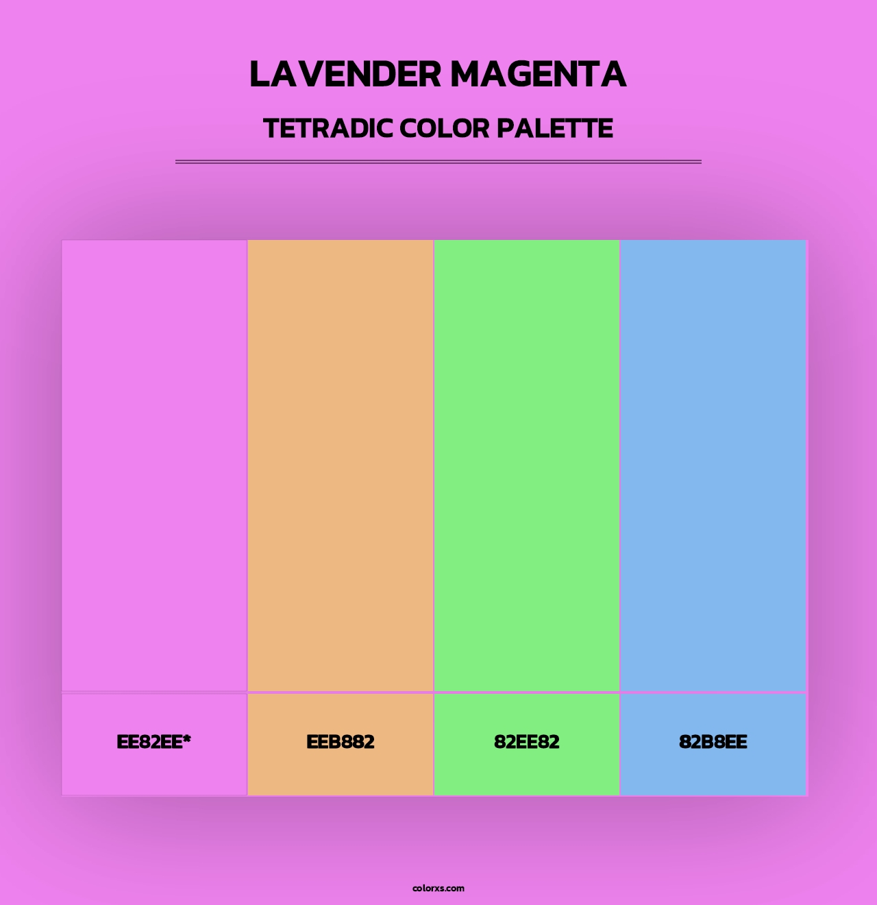 Lavender Magenta - Tetradic Color Palette