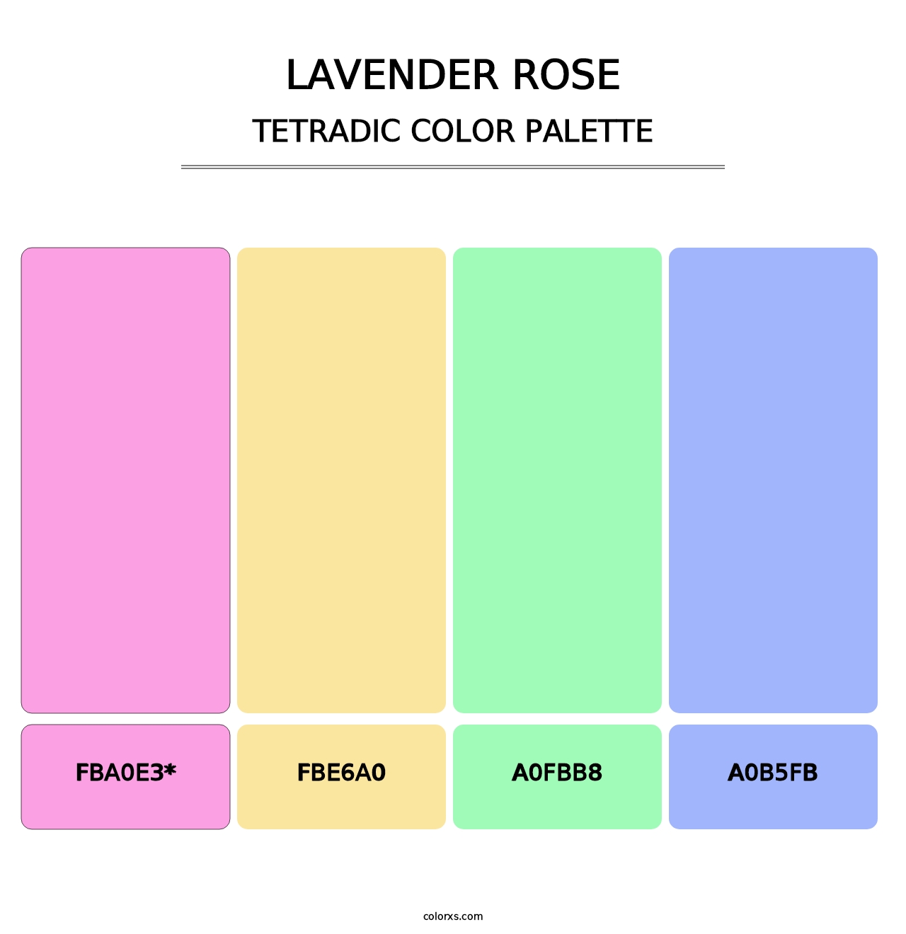 Lavender Rose - Tetradic Color Palette