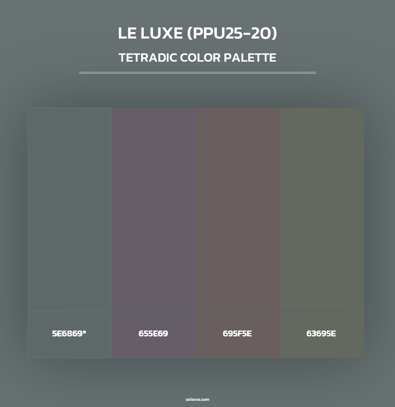 Le Luxe (PPU25-20) - Tetradic Color Palette