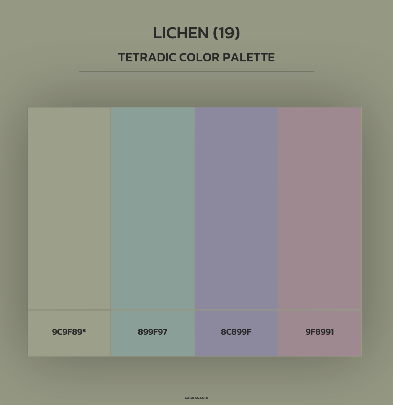 Lichen (19) - Tetradic Color Palette