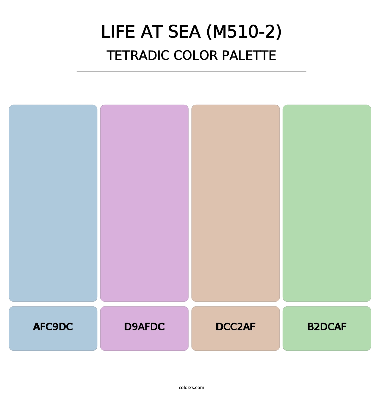 Life At Sea (M510-2) - Tetradic Color Palette