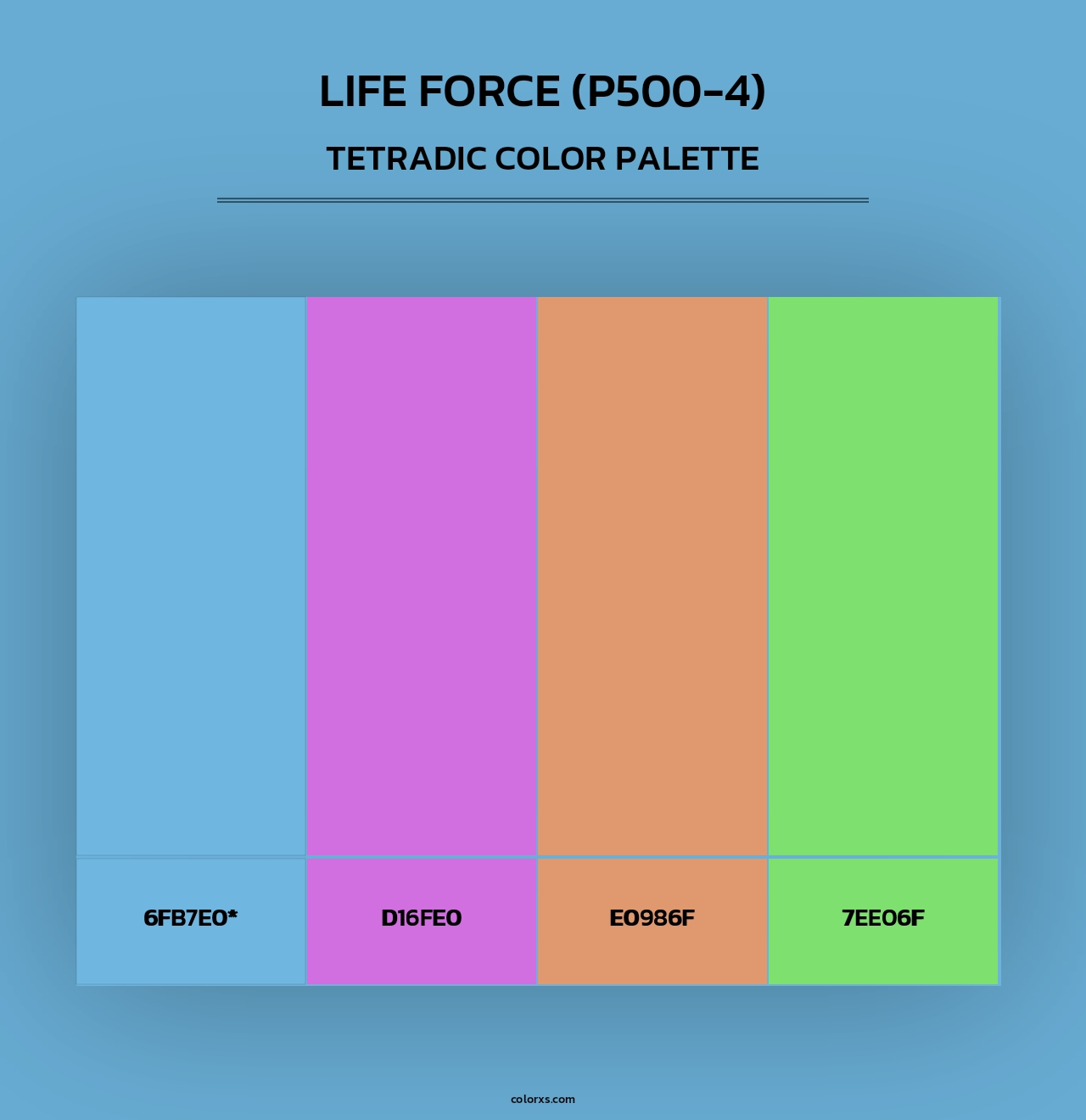 Life Force (P500-4) - Tetradic Color Palette
