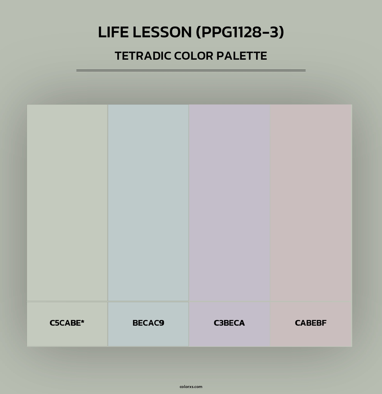 Life Lesson (PPG1128-3) - Tetradic Color Palette